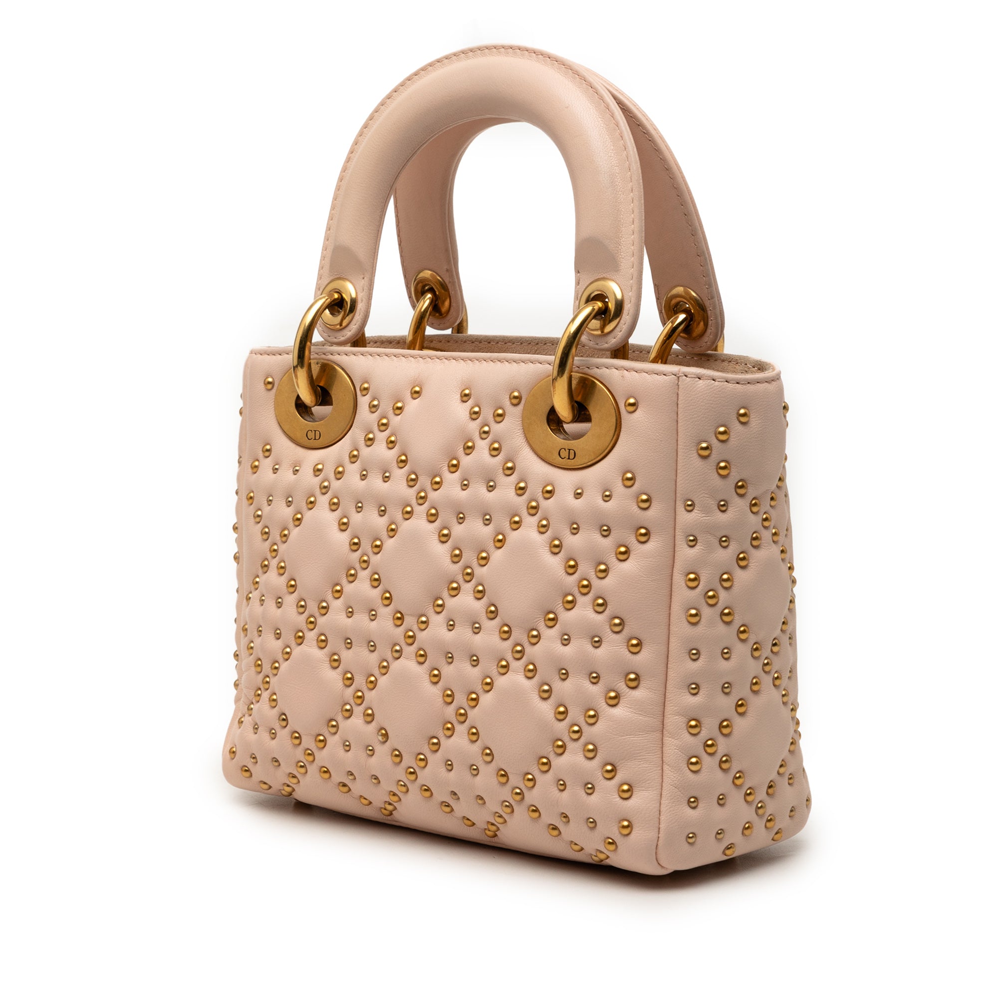 Dior Mini Lambskin Cannage Studded Supple Lady Dior - image 2