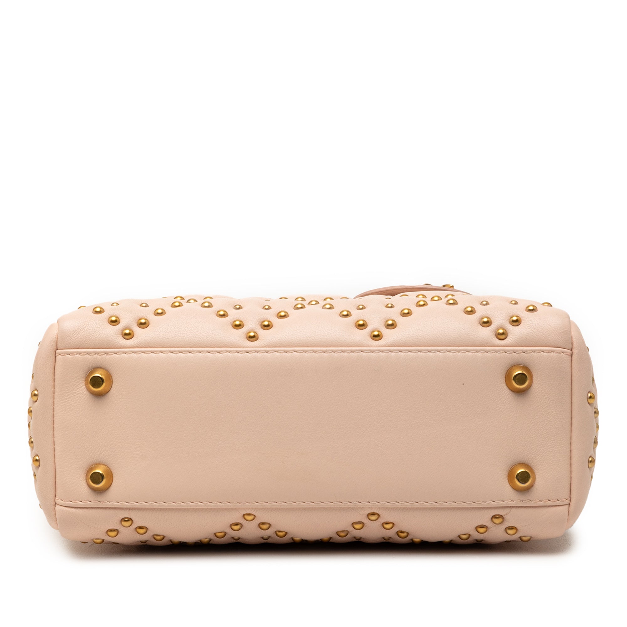 Dior Mini Lambskin Cannage Studded Supple Lady Dior - image 3