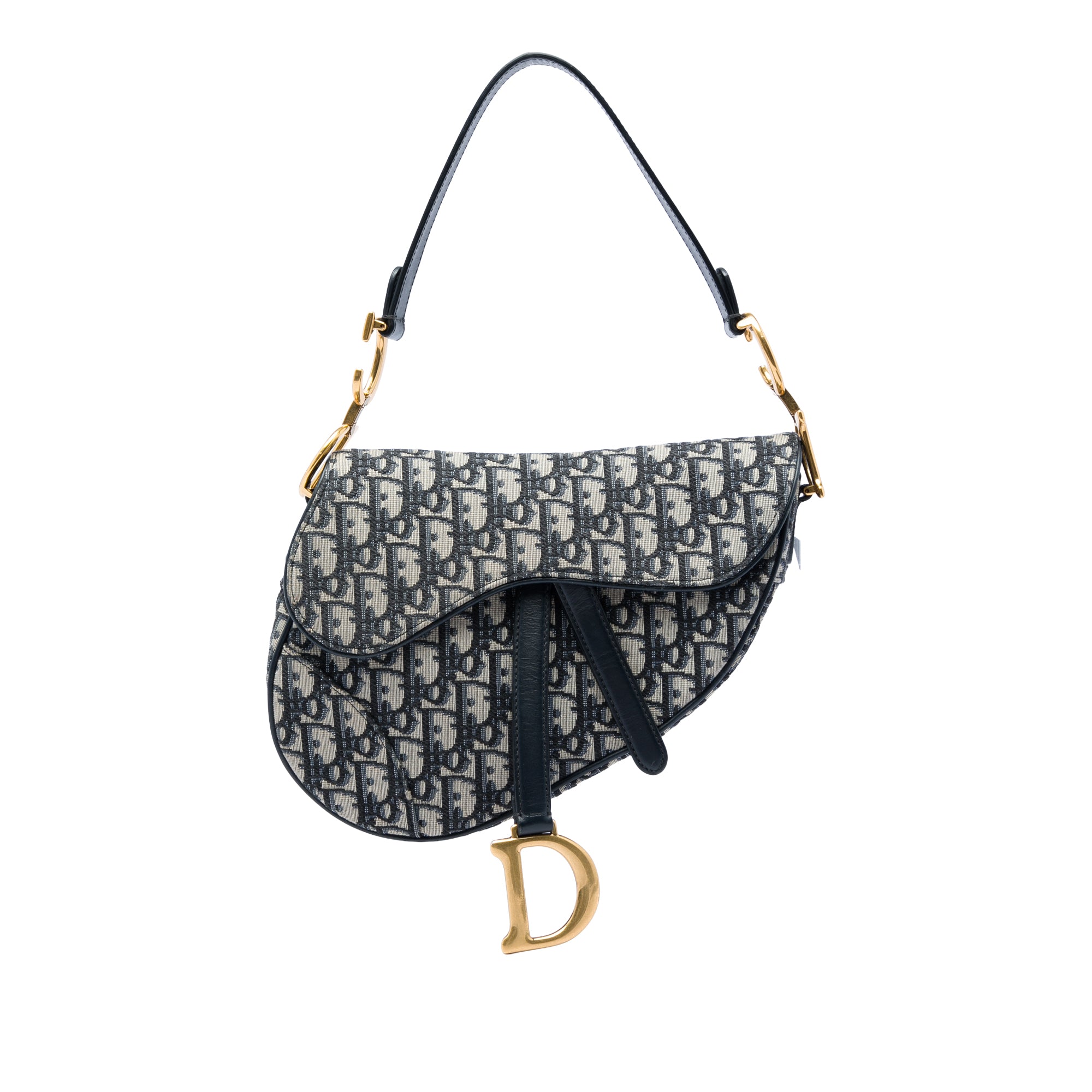 Dior Oblique Canvas Saddle Bag - image 1