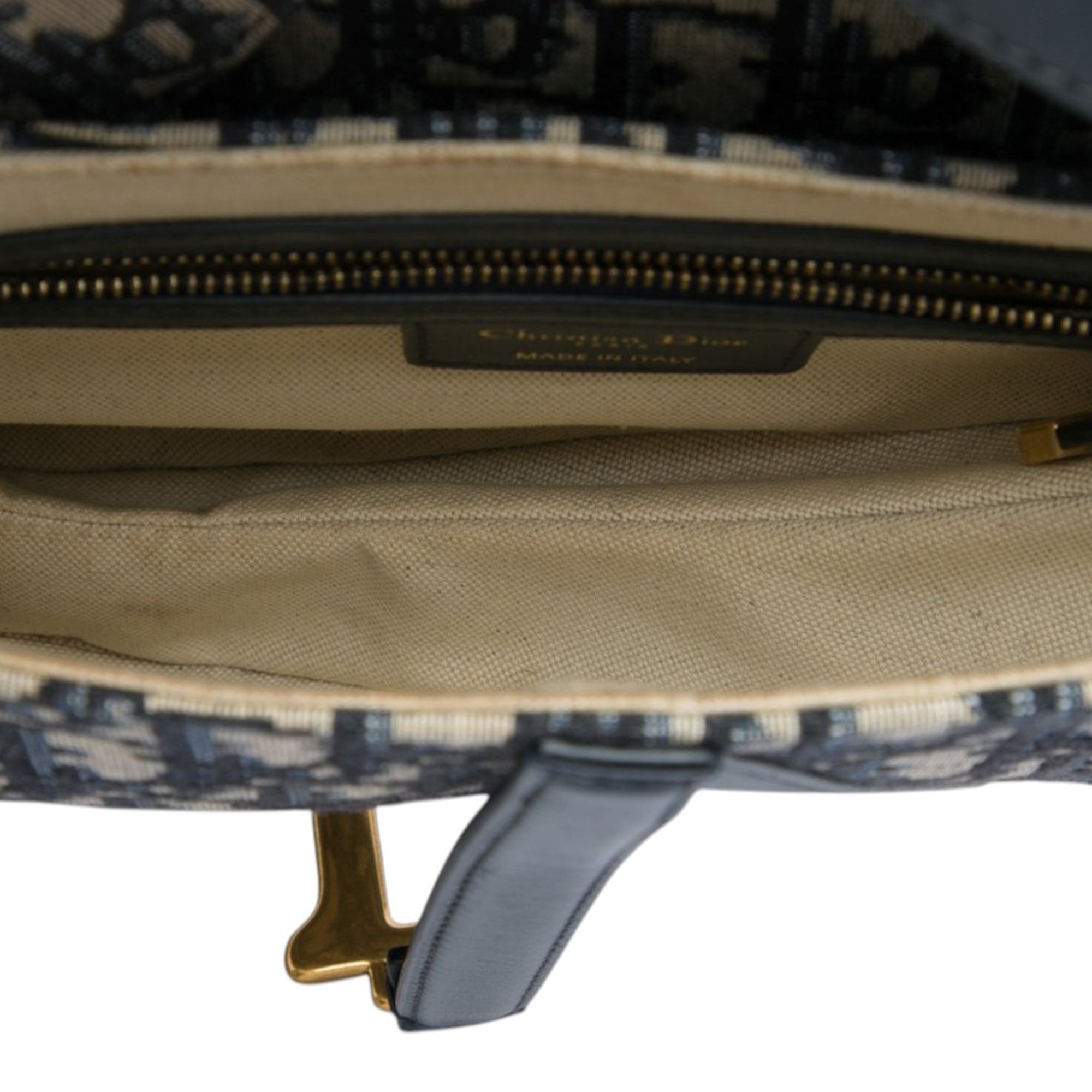 Dior Oblique Canvas Saddle Bag - image 4