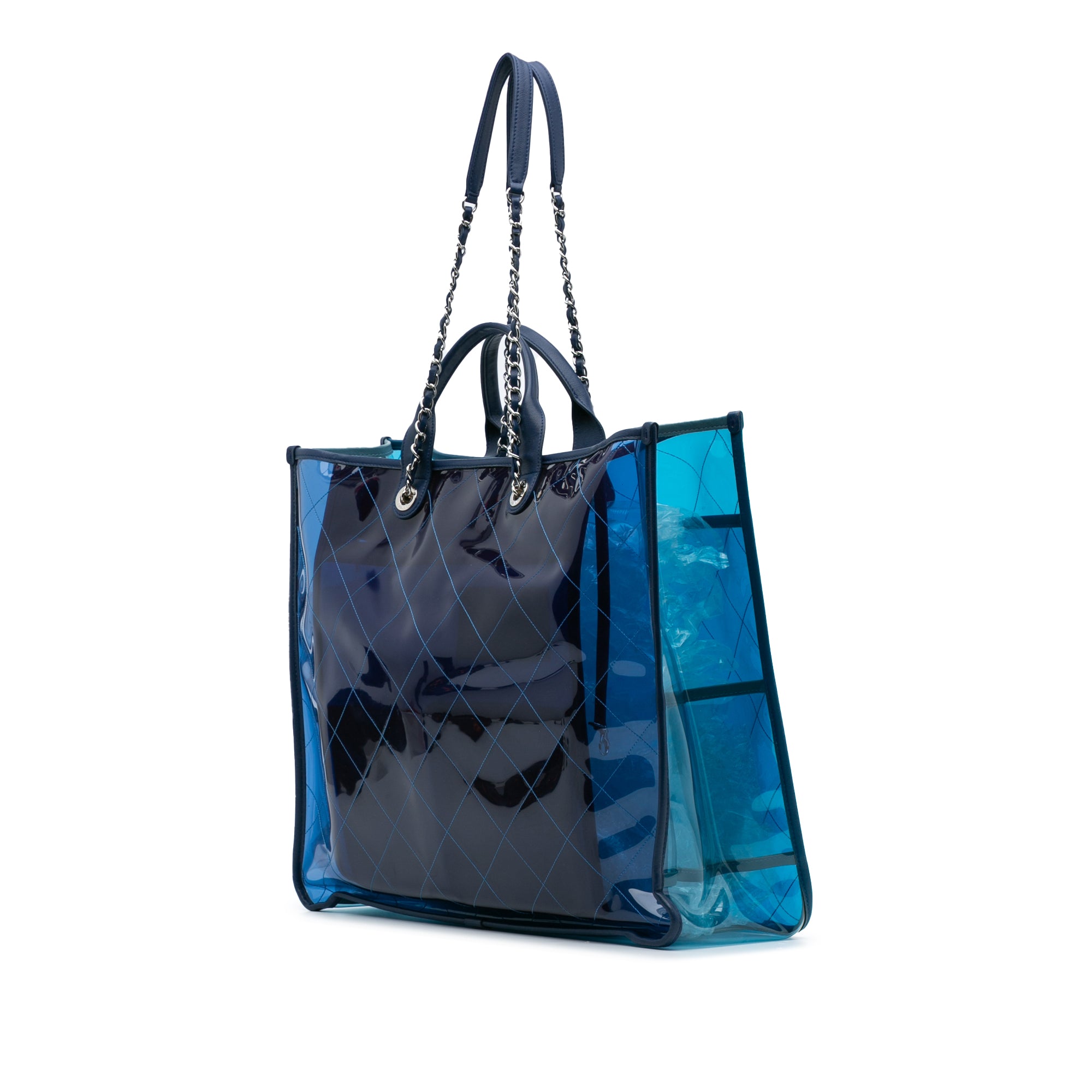 Chanel Large Quilted PVC Coco Splash Shopping Tote - image 2