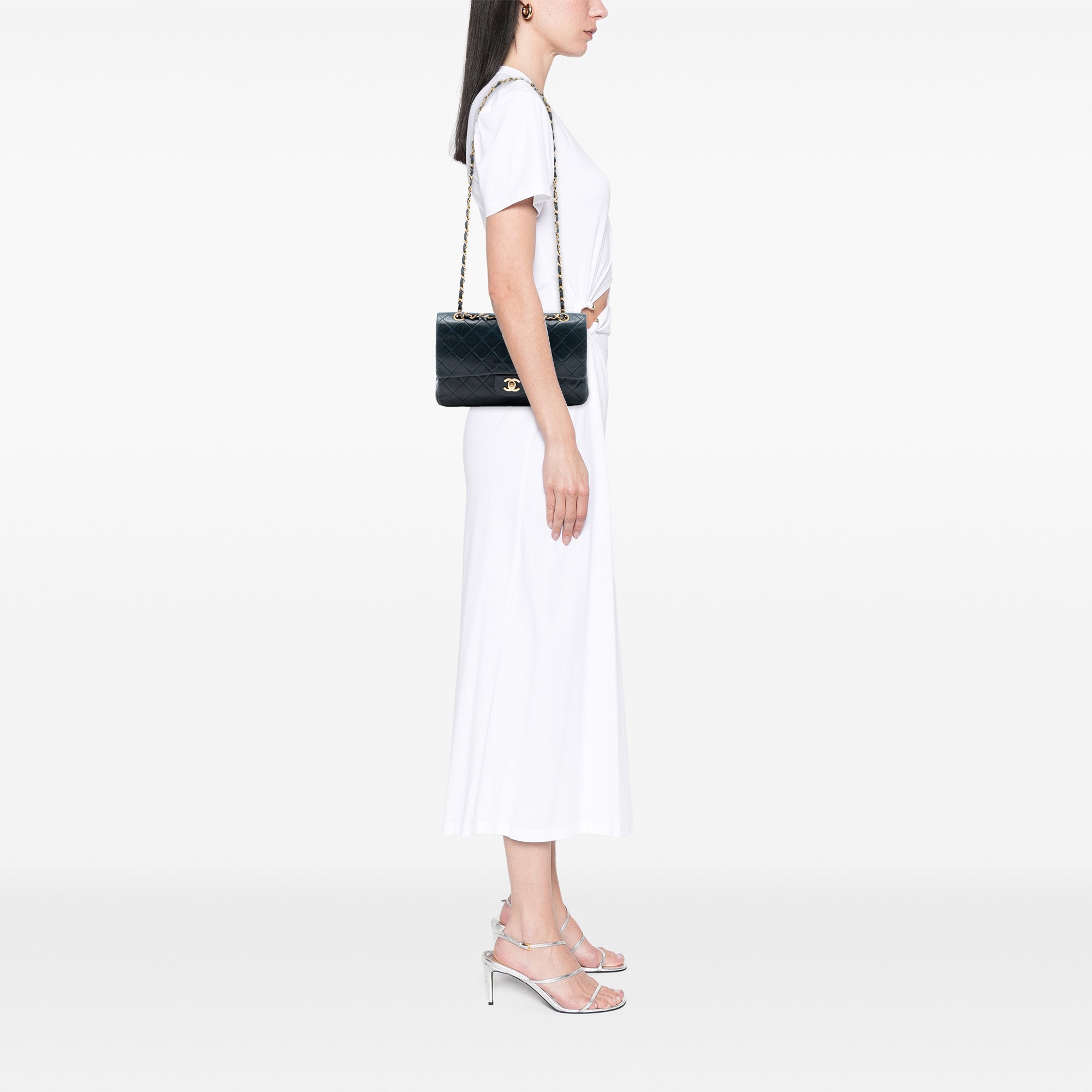 Chanel Medium Classic Lambskin Double Flap - image 7