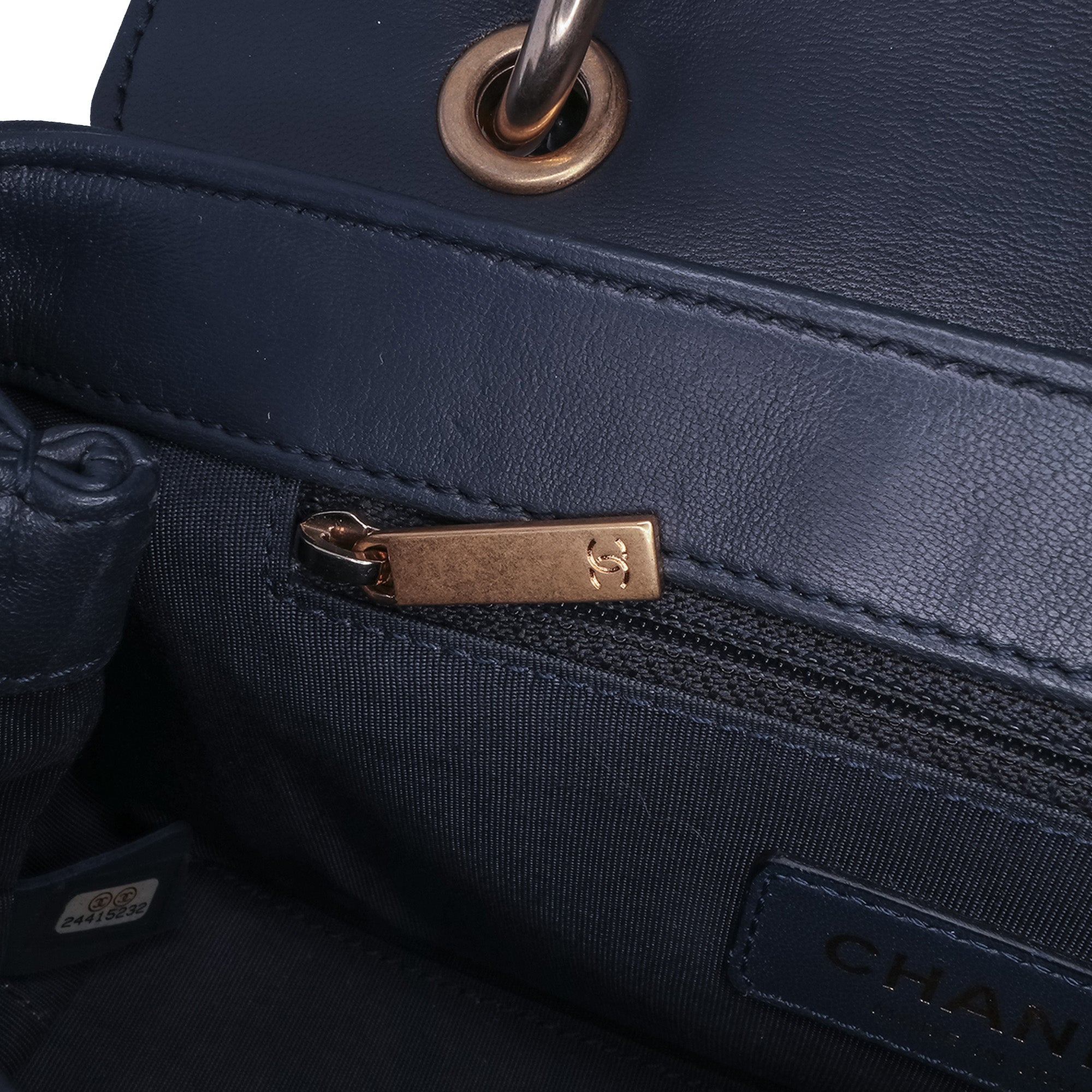 Chanel Chevron Sheepskin Stitched Chain Top Handle Flap - image 6
