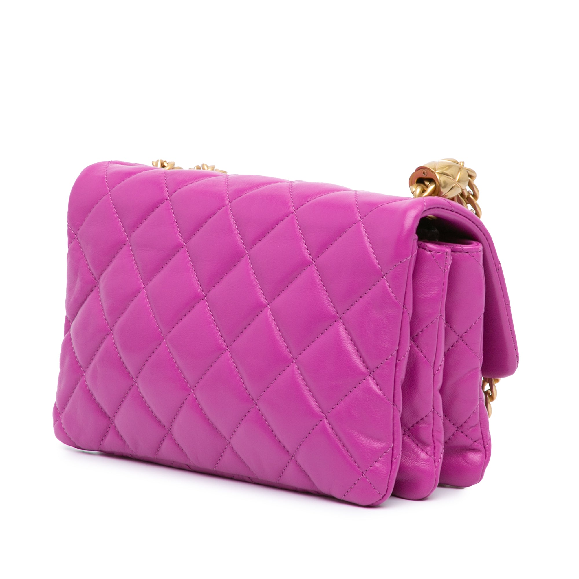 Chanel Small Quilted Lambskin Pillow Crush Flap - image 2