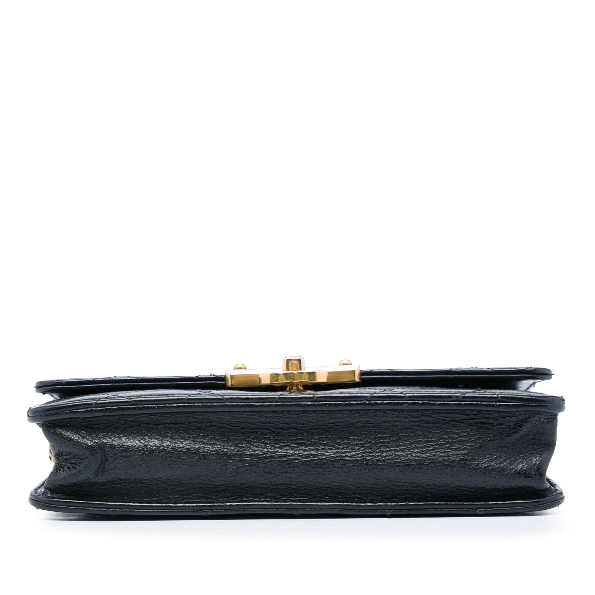 Chanel Stitched Goatskin Golden CC Wallet On Chain - image 3