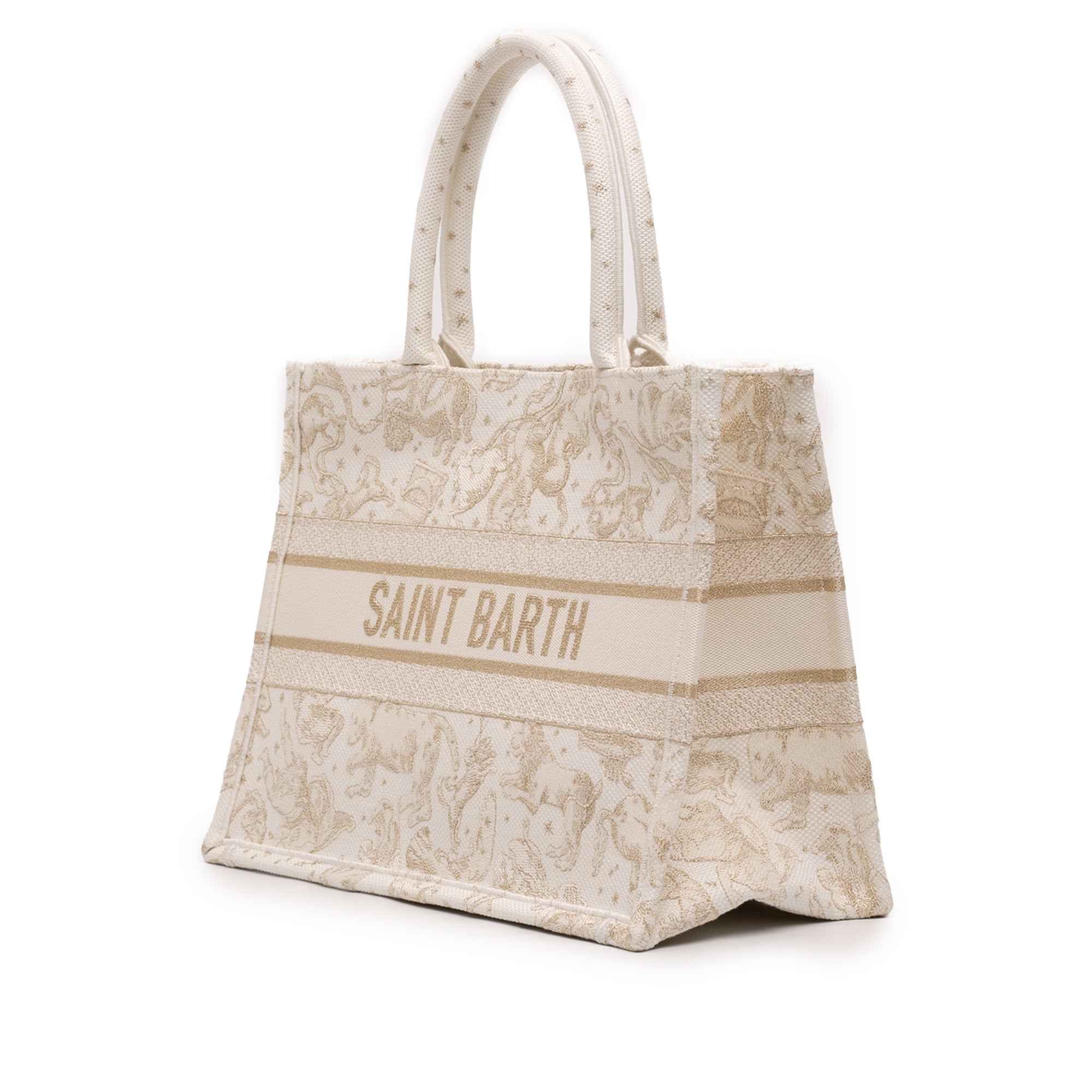 Dior Medium Canvas Embroidered Zodiac Saint Barth Book Tote - image 2