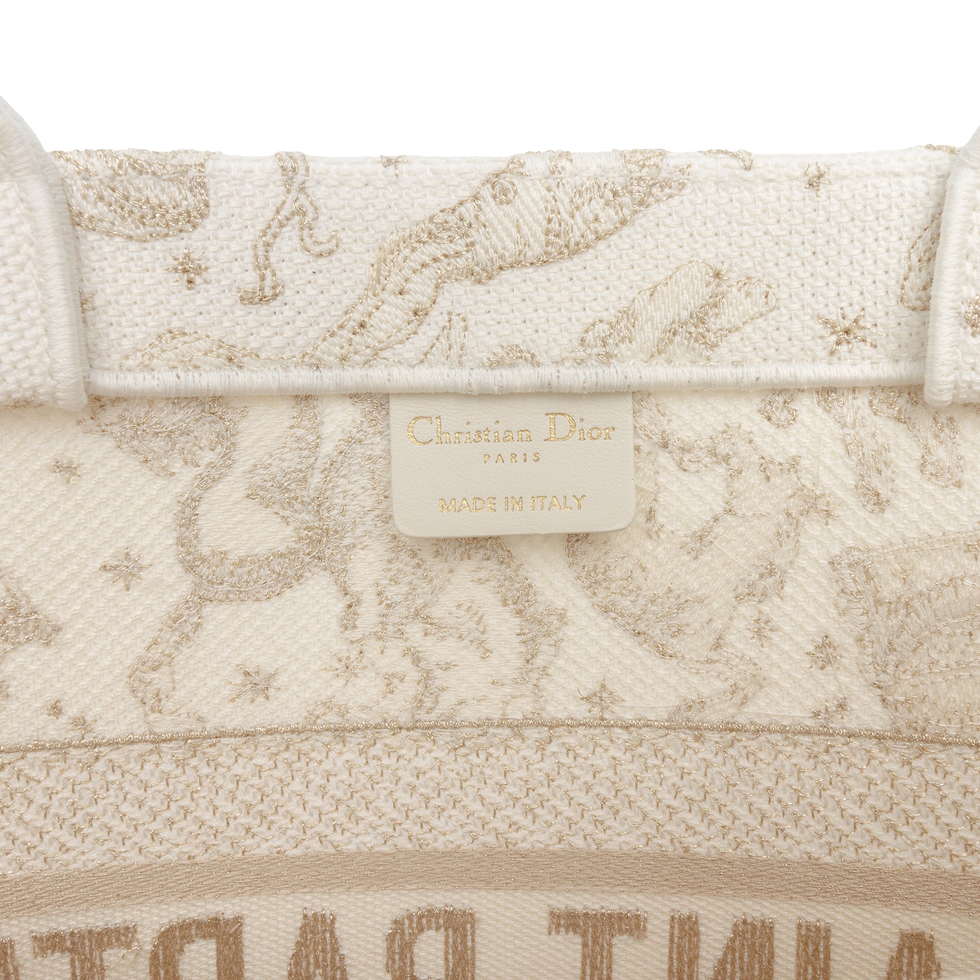 Dior Medium Canvas Embroidered Zodiac Saint Barth Book Tote - image 5