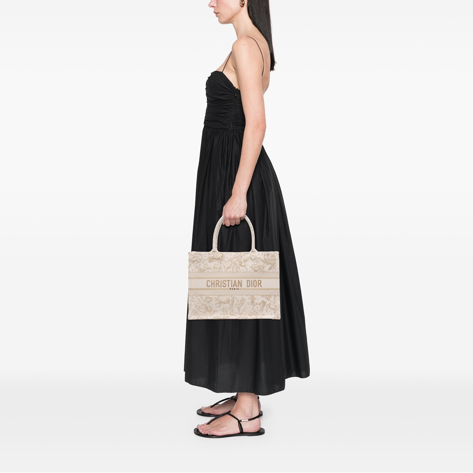 Dior Medium Canvas Embroidered Zodiac Saint Barth Book Tote - image 6