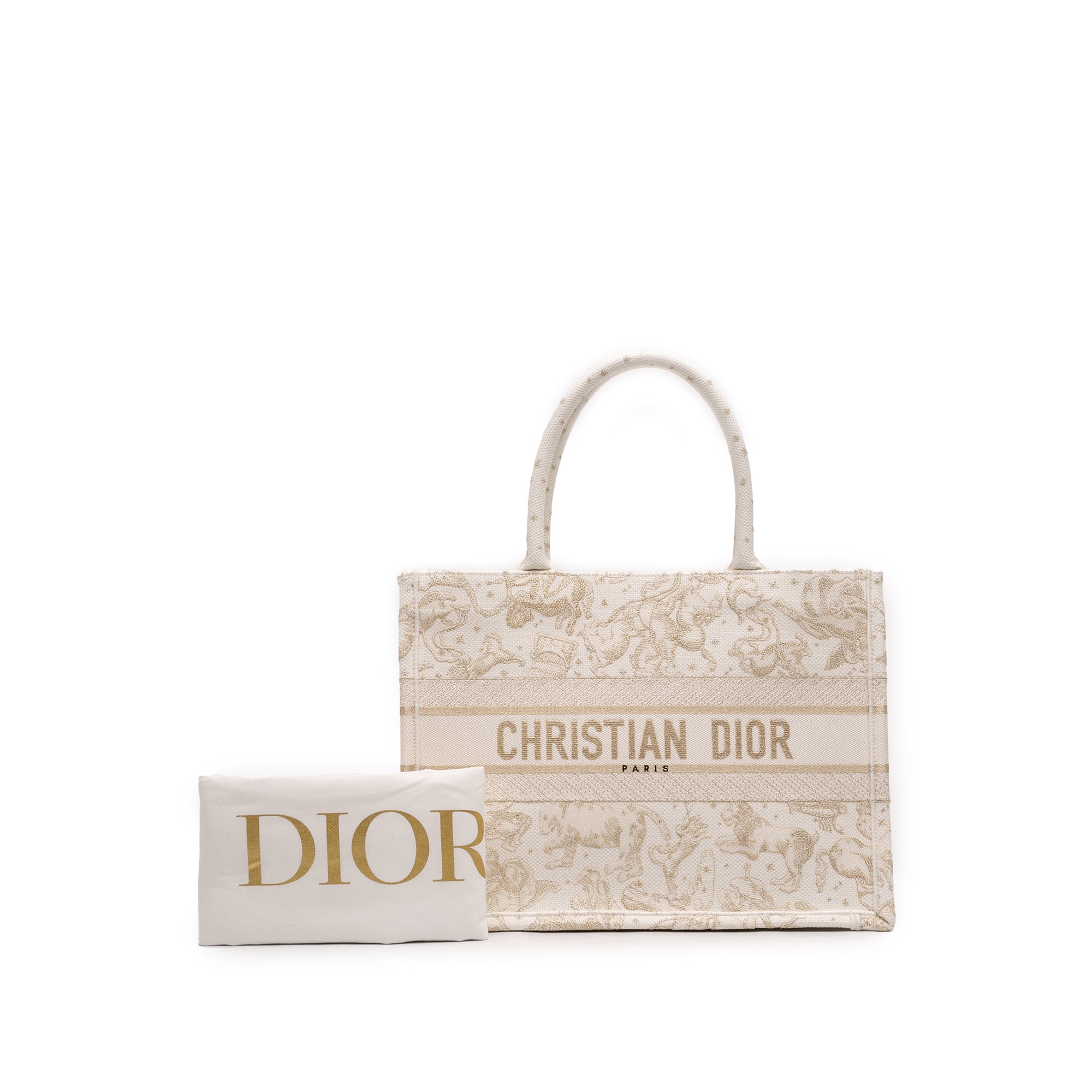 Dior Medium Canvas Embroidered Zodiac Saint Barth Book Tote - image 7