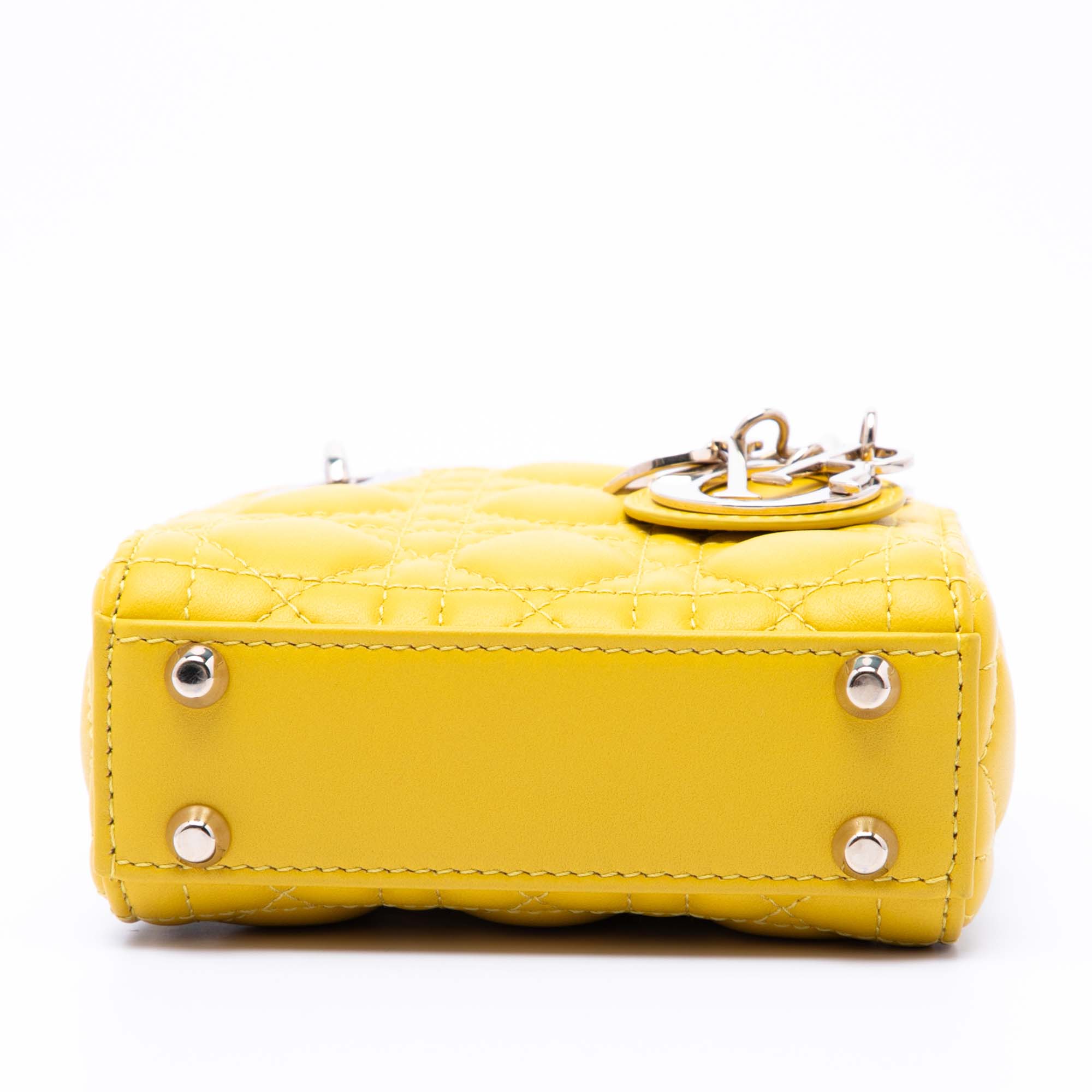 Dior Micro Lambskin Cannage Lady Dior - image 3