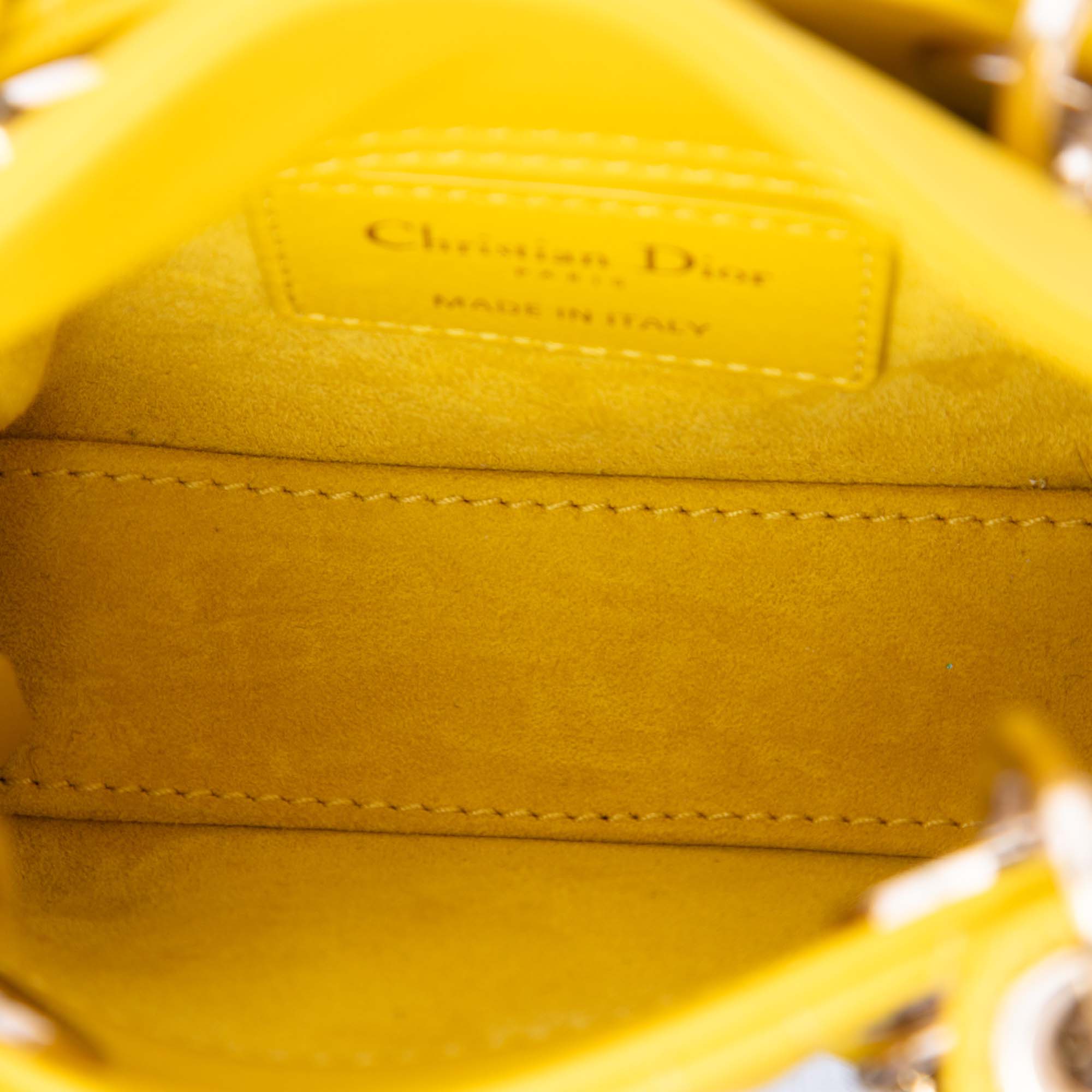 Dior Micro Lambskin Cannage Lady Dior - image 4