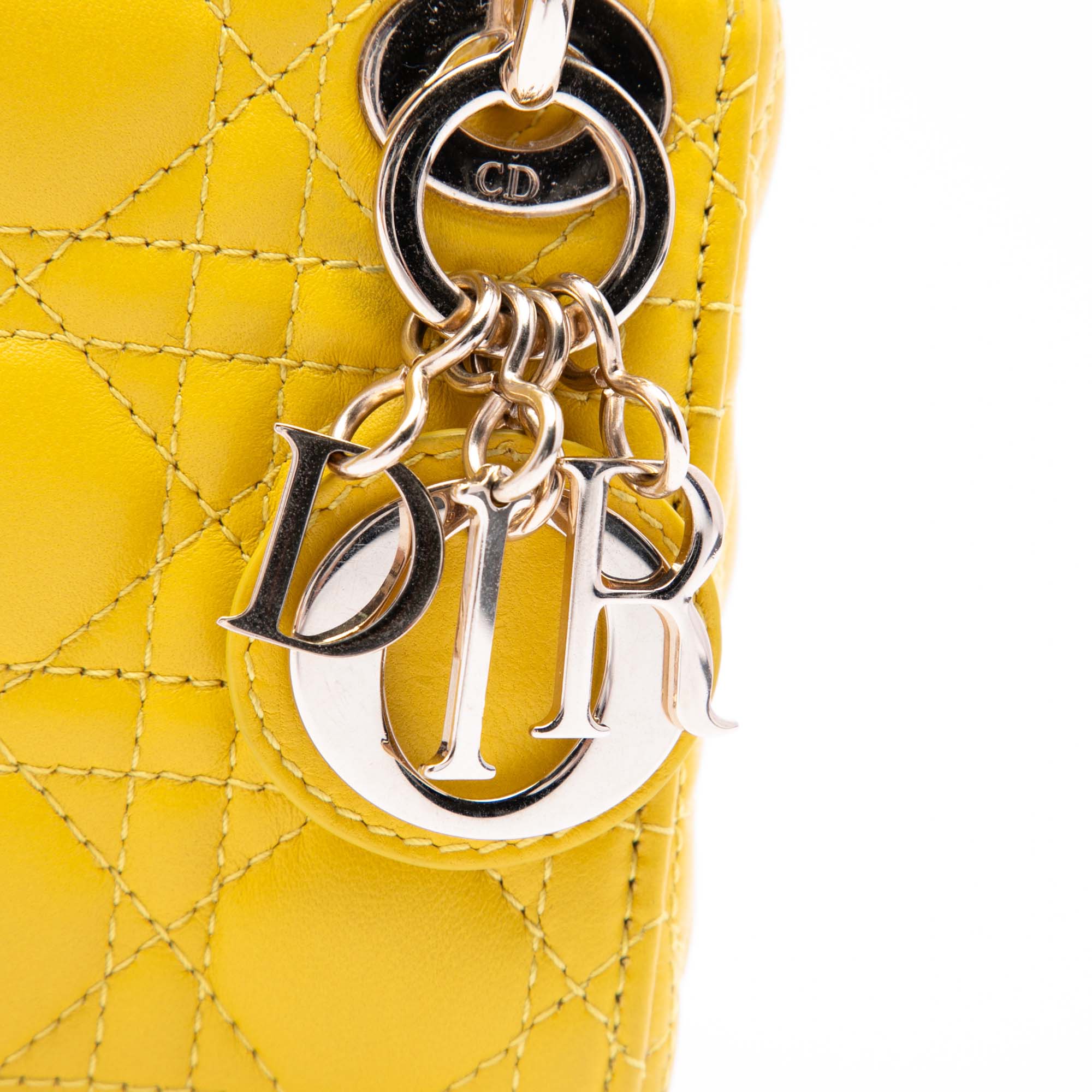 Dior Micro Lambskin Cannage Lady Dior - image 5