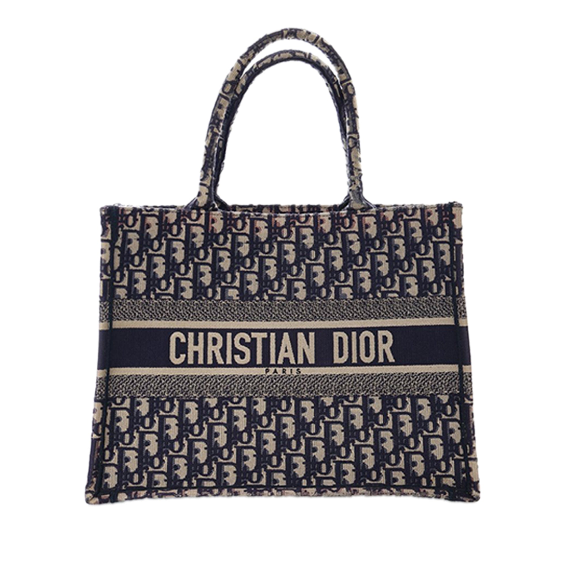 Dior Medium Oblique Embroidered Canvas Book Tote - image 1