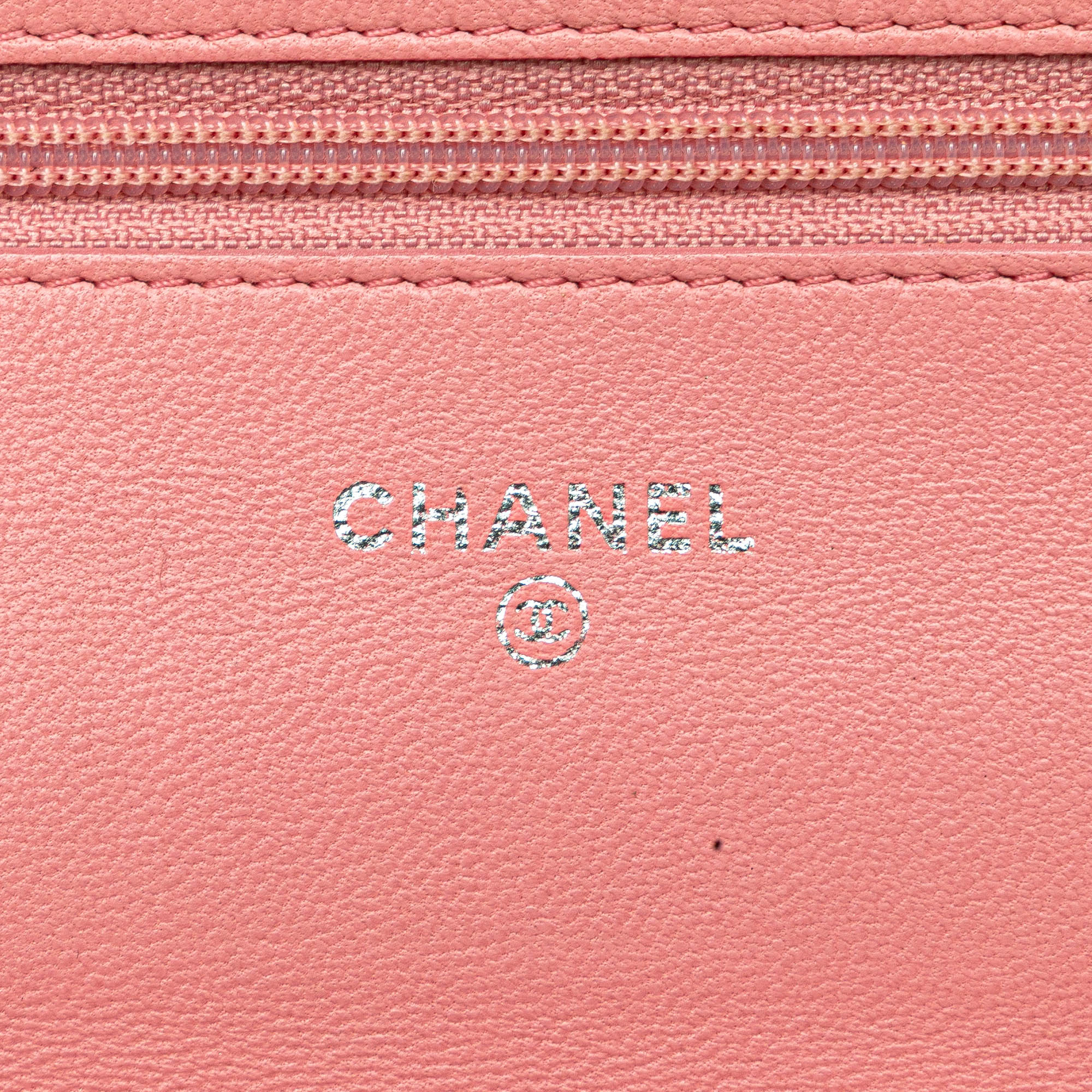 Chanel CC Embossed Lambskin Camellia Wallet On Chain - image 5
