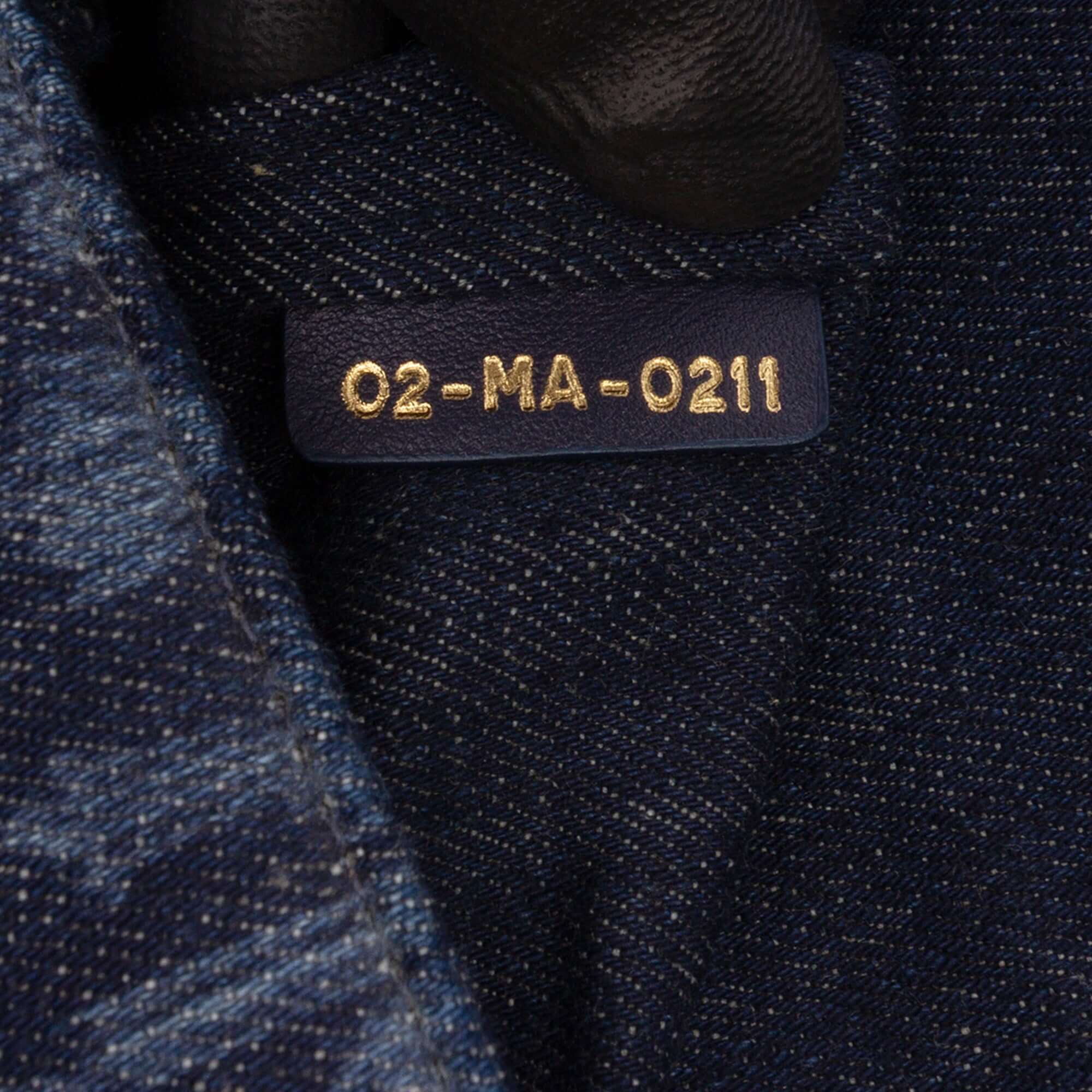 Dior Printed Denim Flowers 30 Montaigne Flap