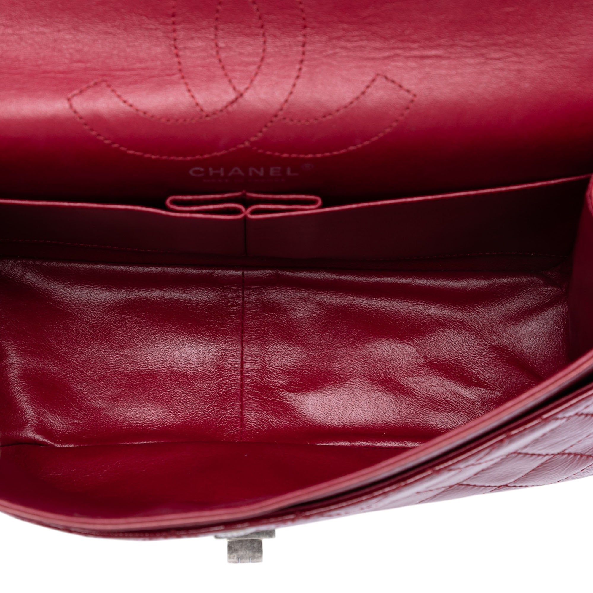 Chanel Quilted Crinkled Patent Reissue 2.55 Double Flap 226 - image 4
