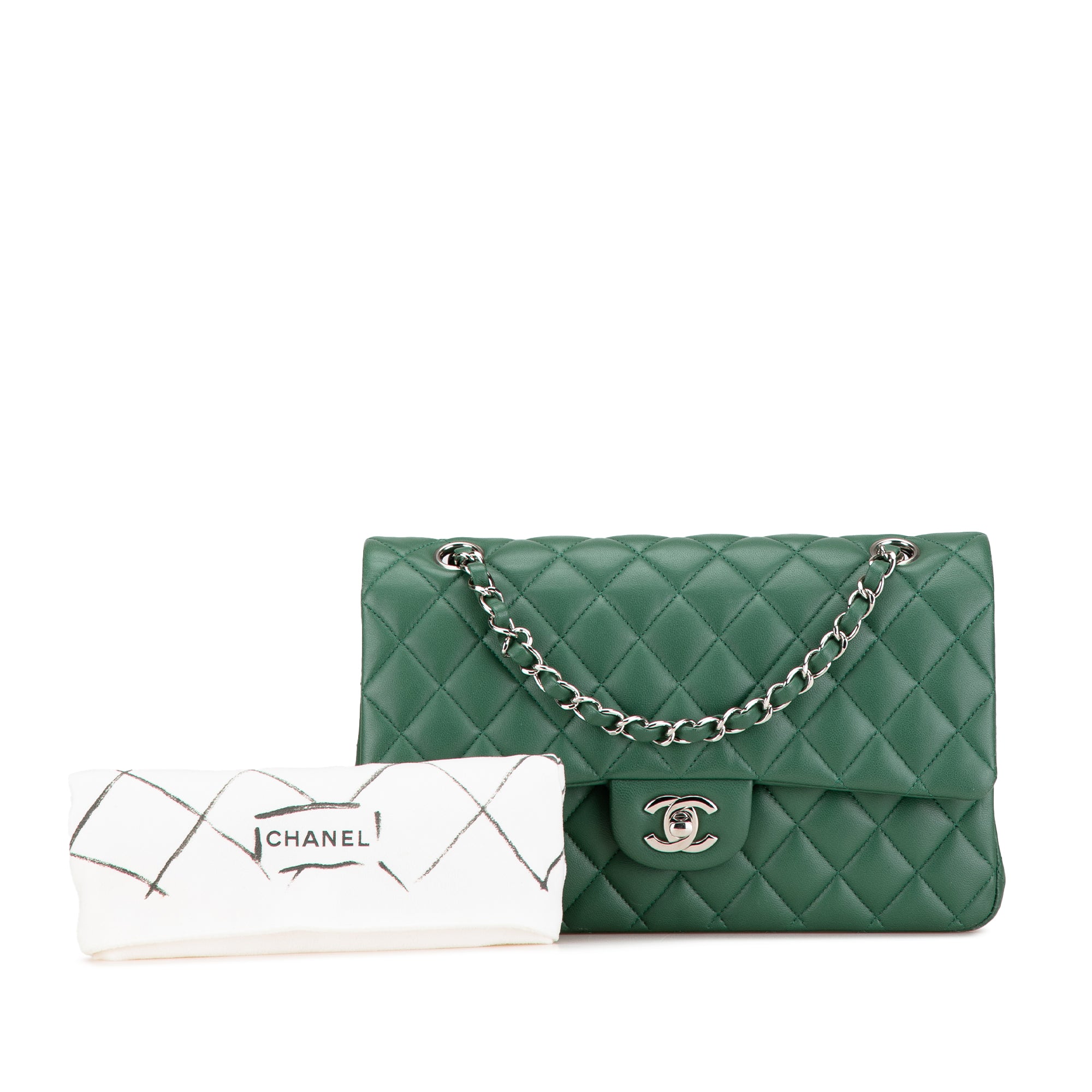 Chanel Medium Classic Lambskin Double Flap - image 10