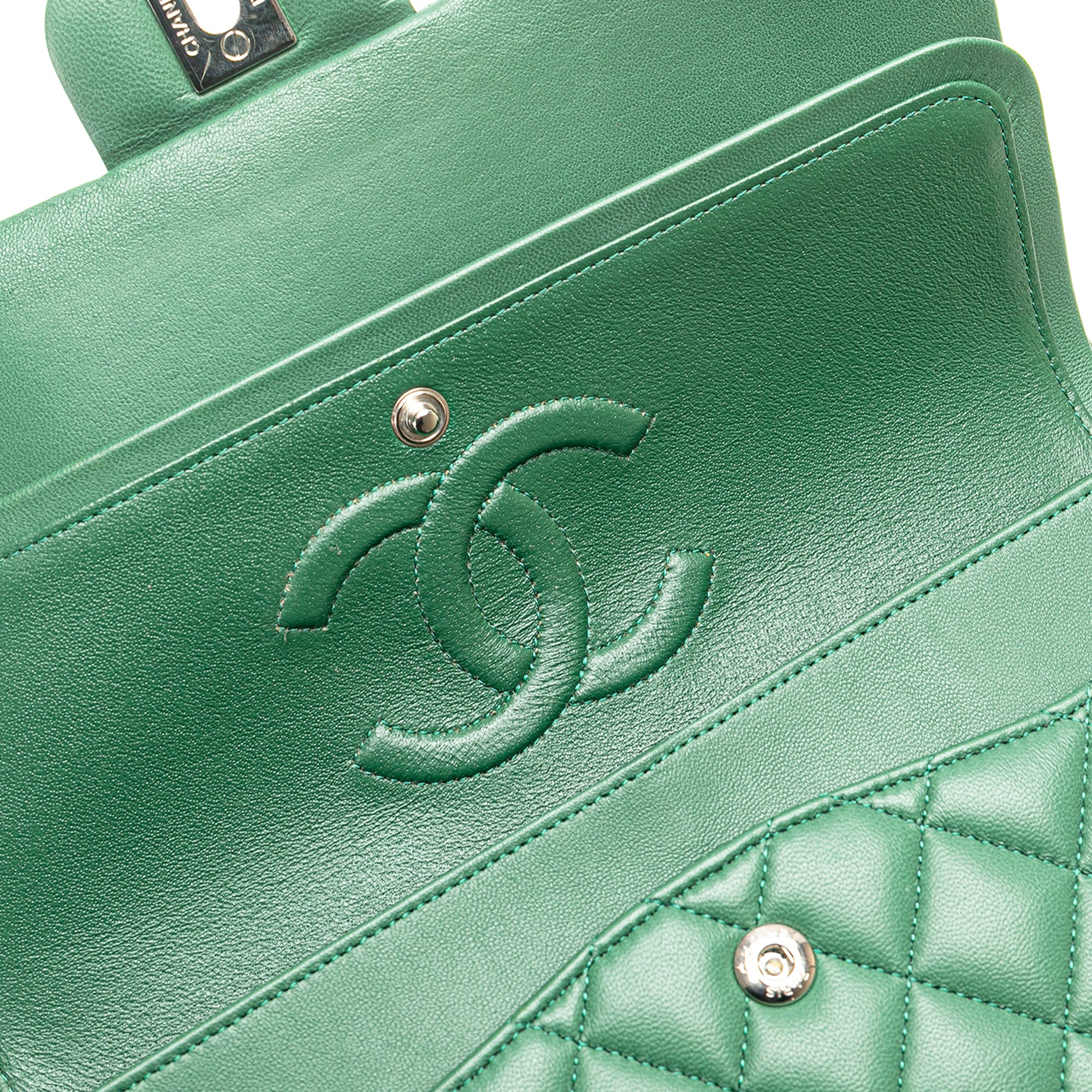Chanel Medium Classic Lambskin Double Flap - image 7