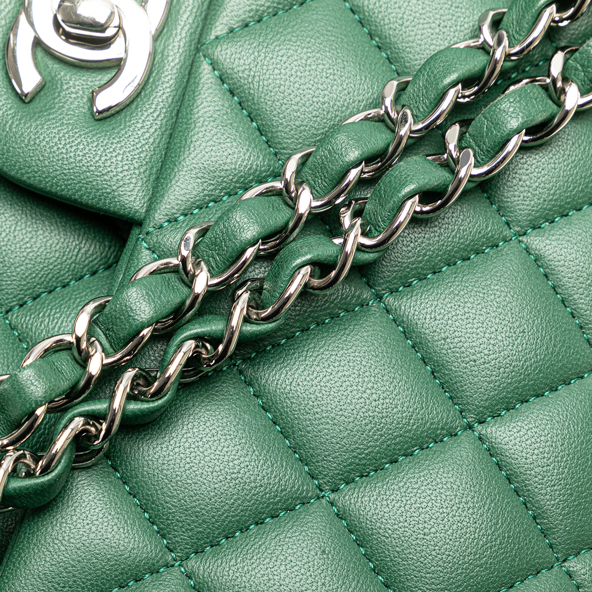 Chanel Medium Classic Lambskin Double Flap - image 8