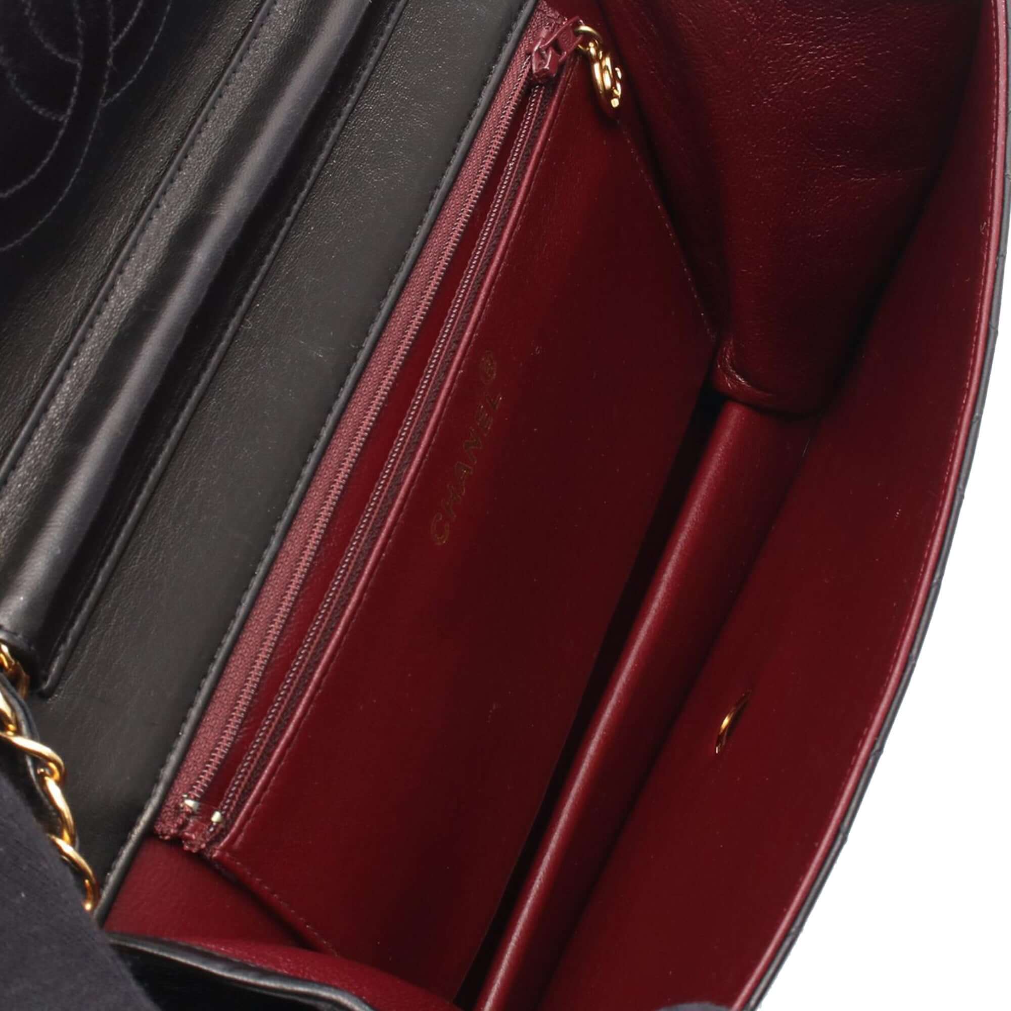 Chanel Medium CC Quilted Lambskin Half Single Flap