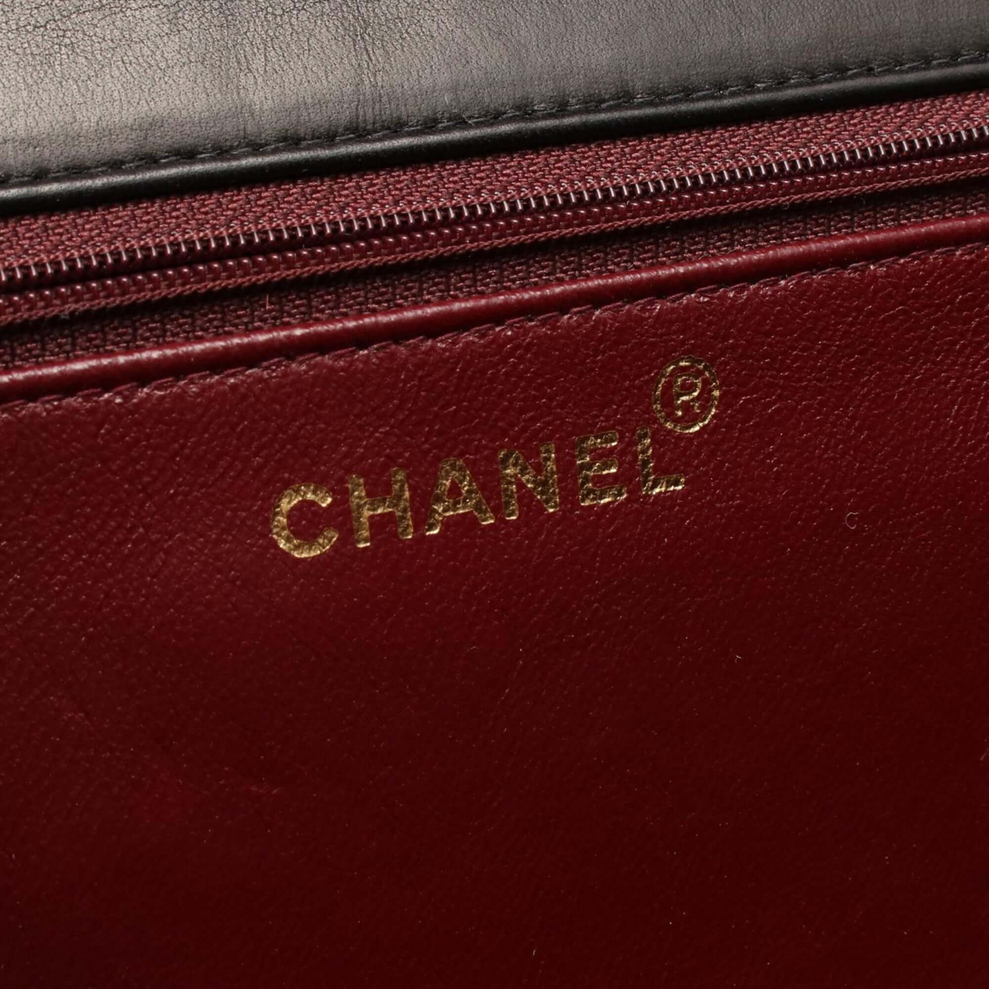 Chanel Medium CC Quilted Lambskin Half Single Flap