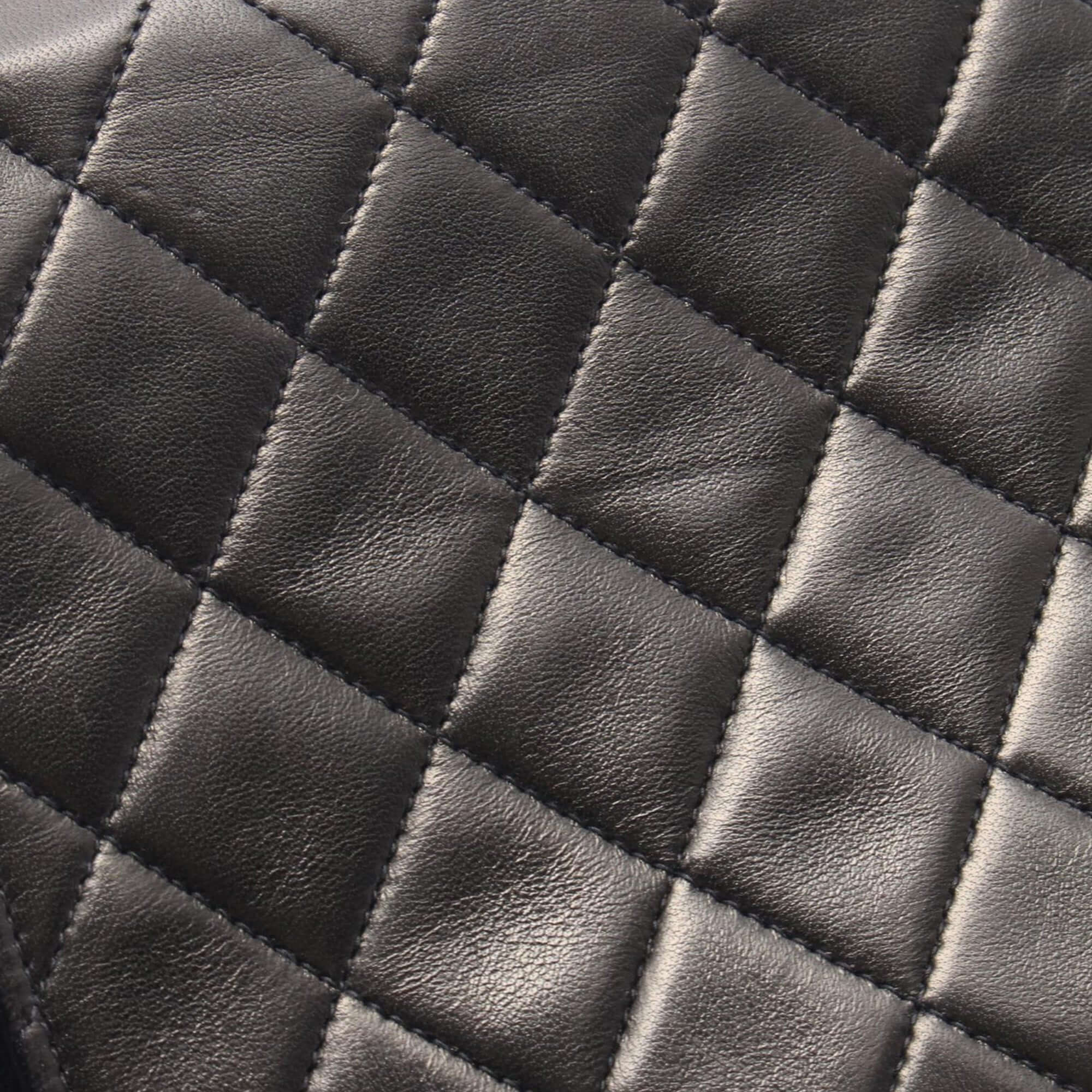 Chanel Medium CC Quilted Lambskin Half Single Flap