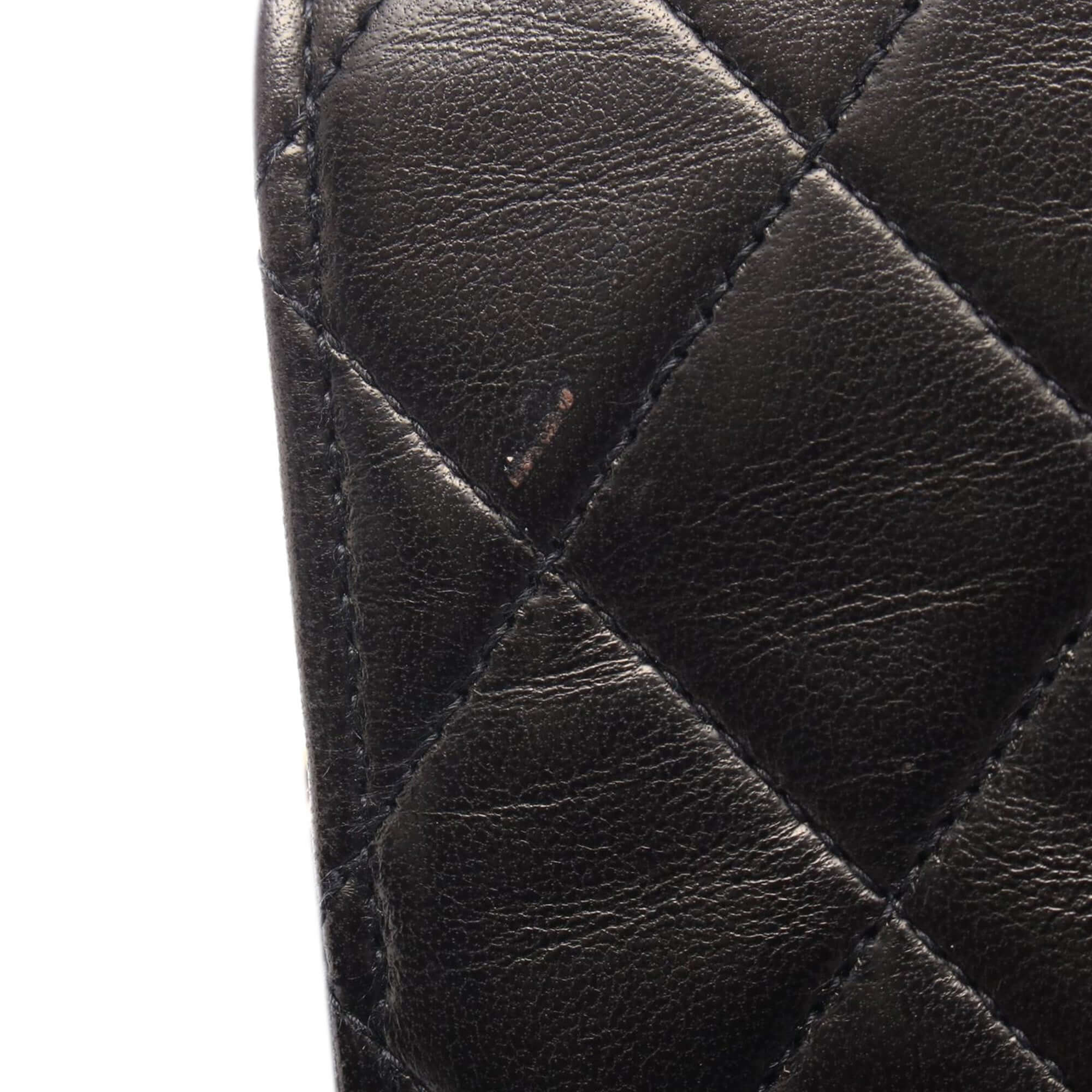 Chanel Medium CC Quilted Lambskin Half Single Flap