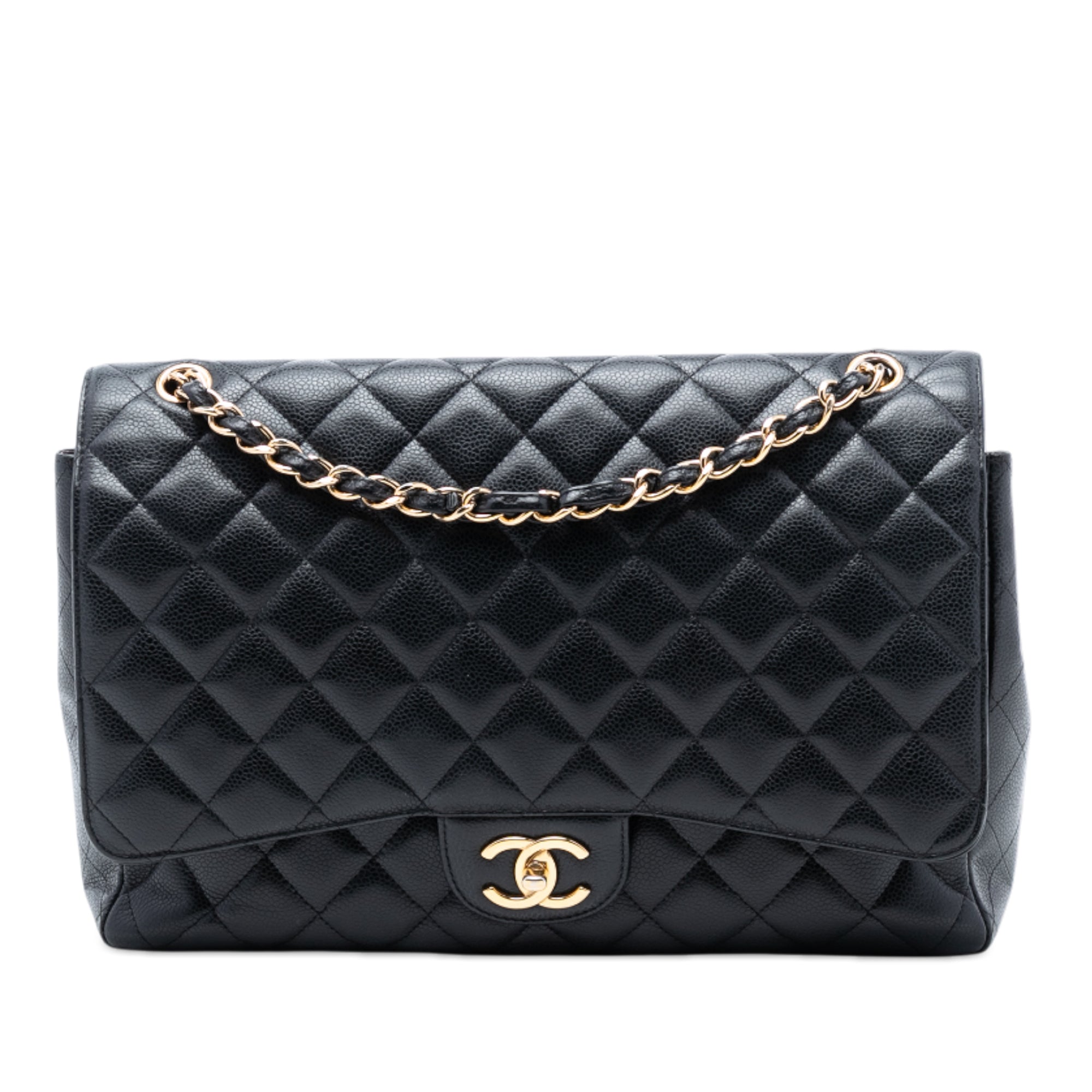 Chanel Maxi Classic Caviar Double Flap - image 1