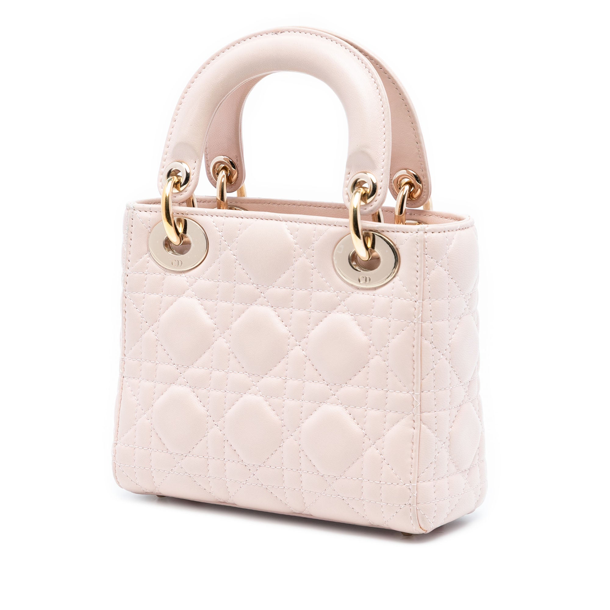 Dior Mini Lambskin Cannage Lady Dior - image 2