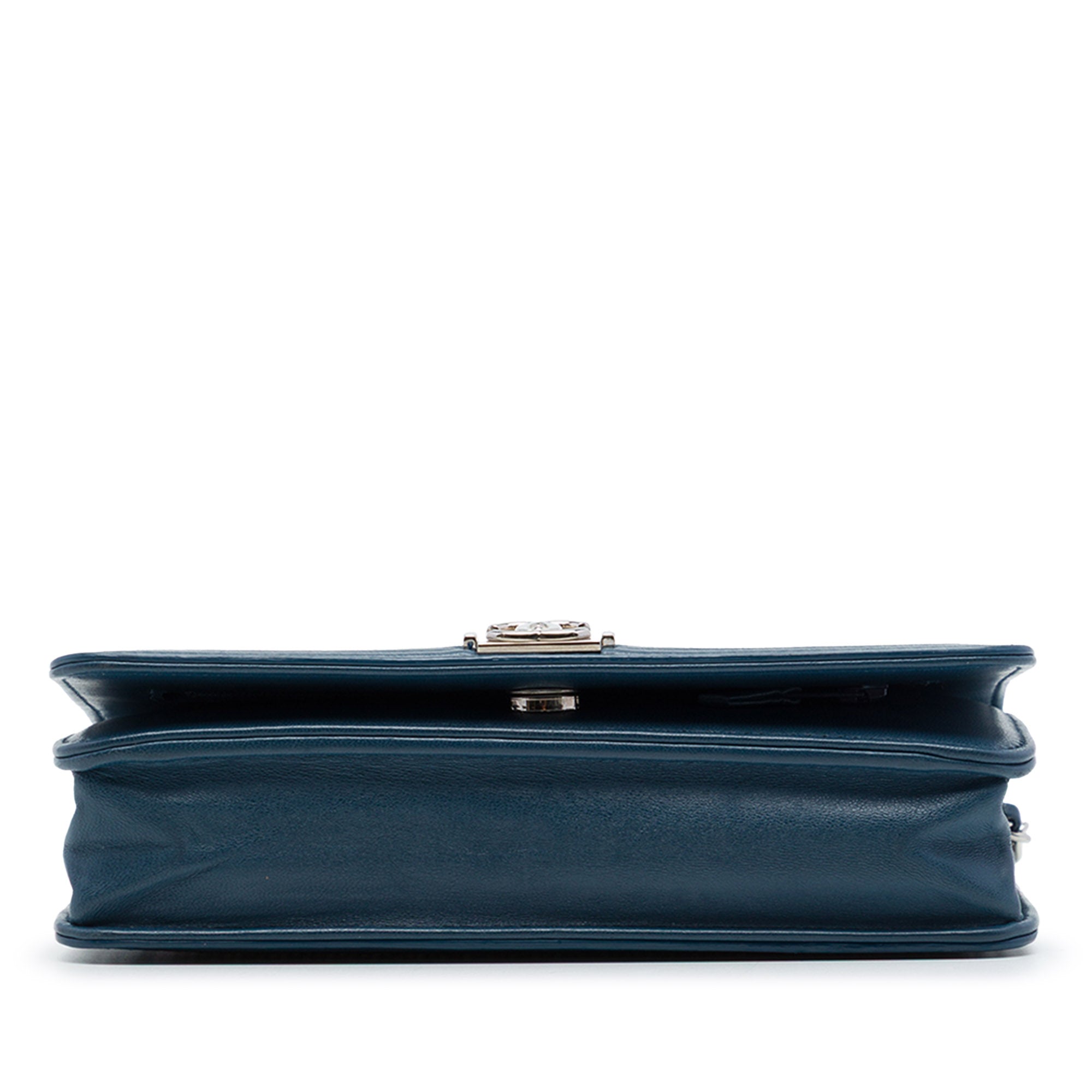 Chanel Crystal Embellished Lambskin Boy Wallet On Chain - image 3
