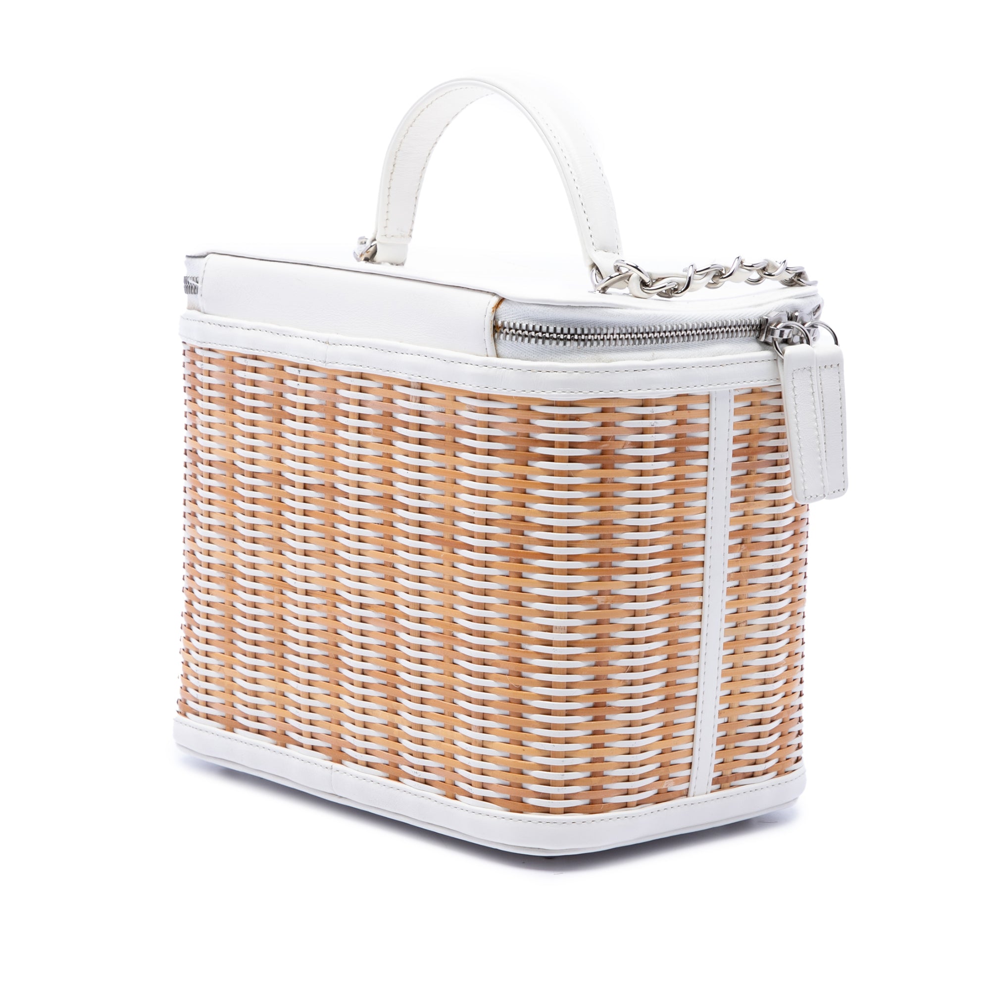 Chanel Medium Rattan Take Away Vanity Case - image 2