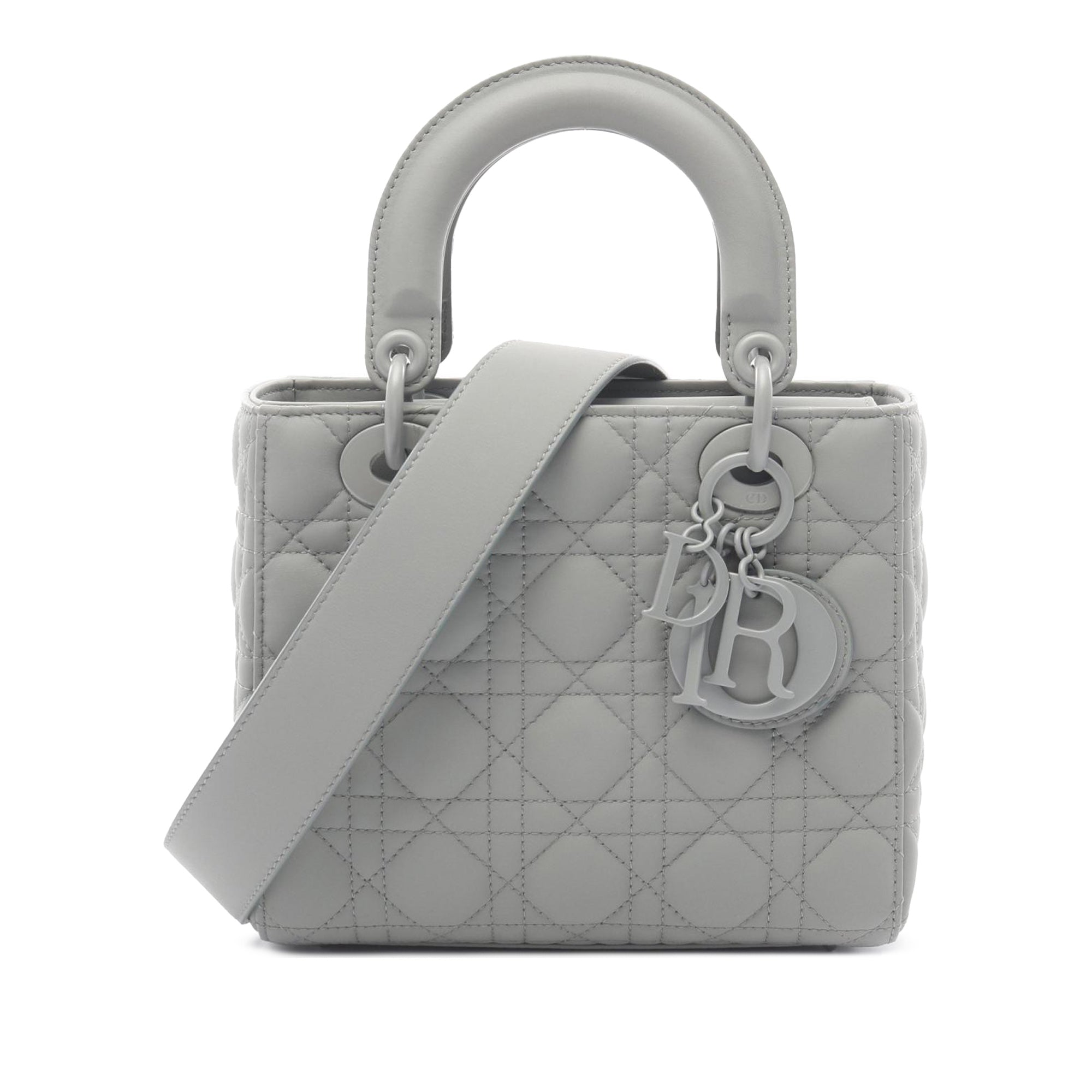 Dior Small Ultra Matte Calfskin Cannage Lady Dior - image 1