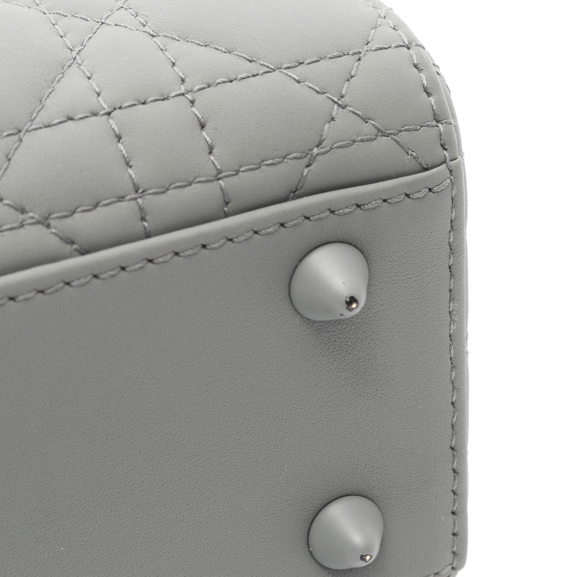 Dior Small Ultra Matte Calfskin Cannage Lady Dior - image 6