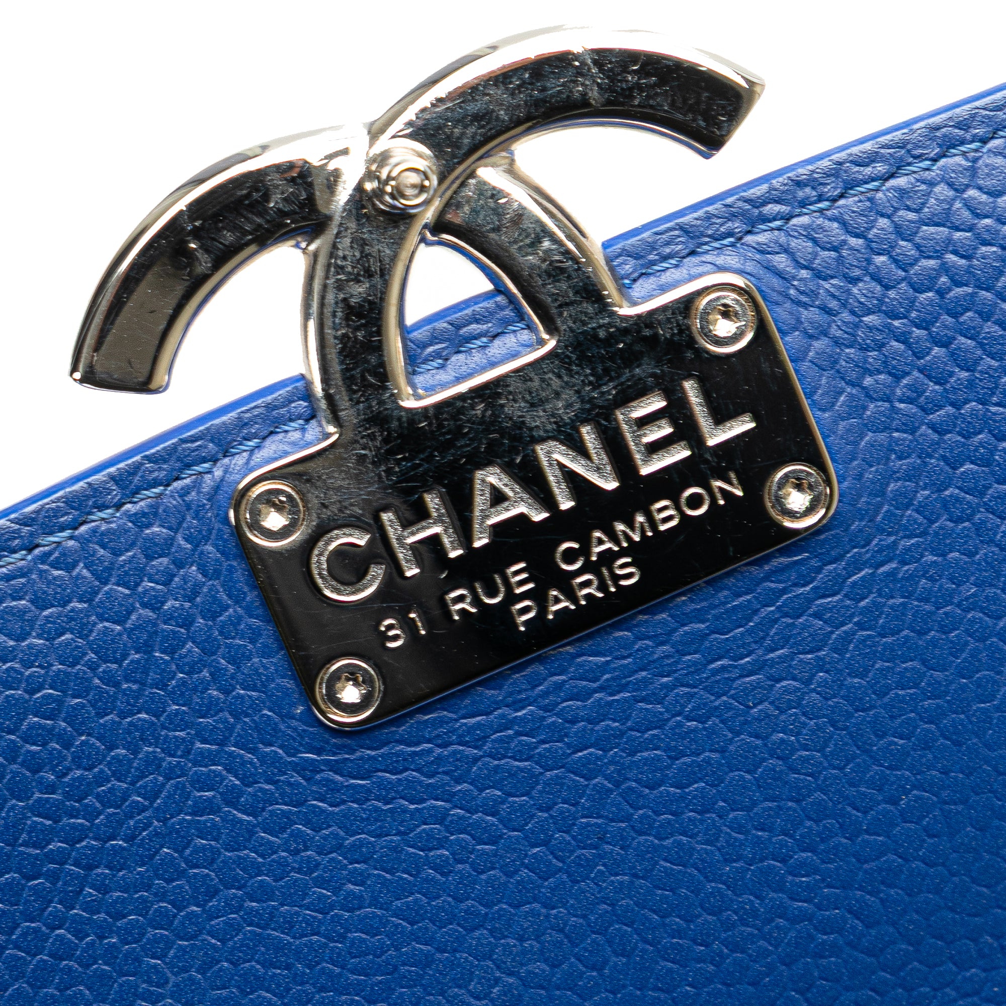 Chanel Quilted Caviar CC Box Flap - image 11