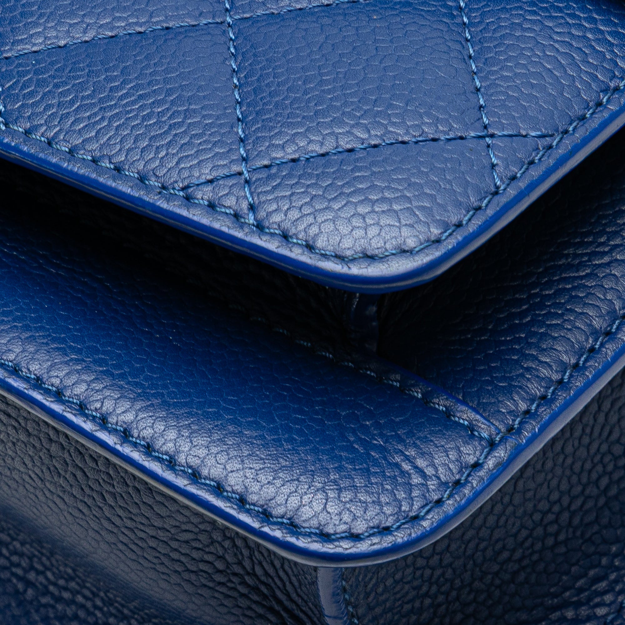 Chanel Quilted Caviar CC Box Flap - image 9