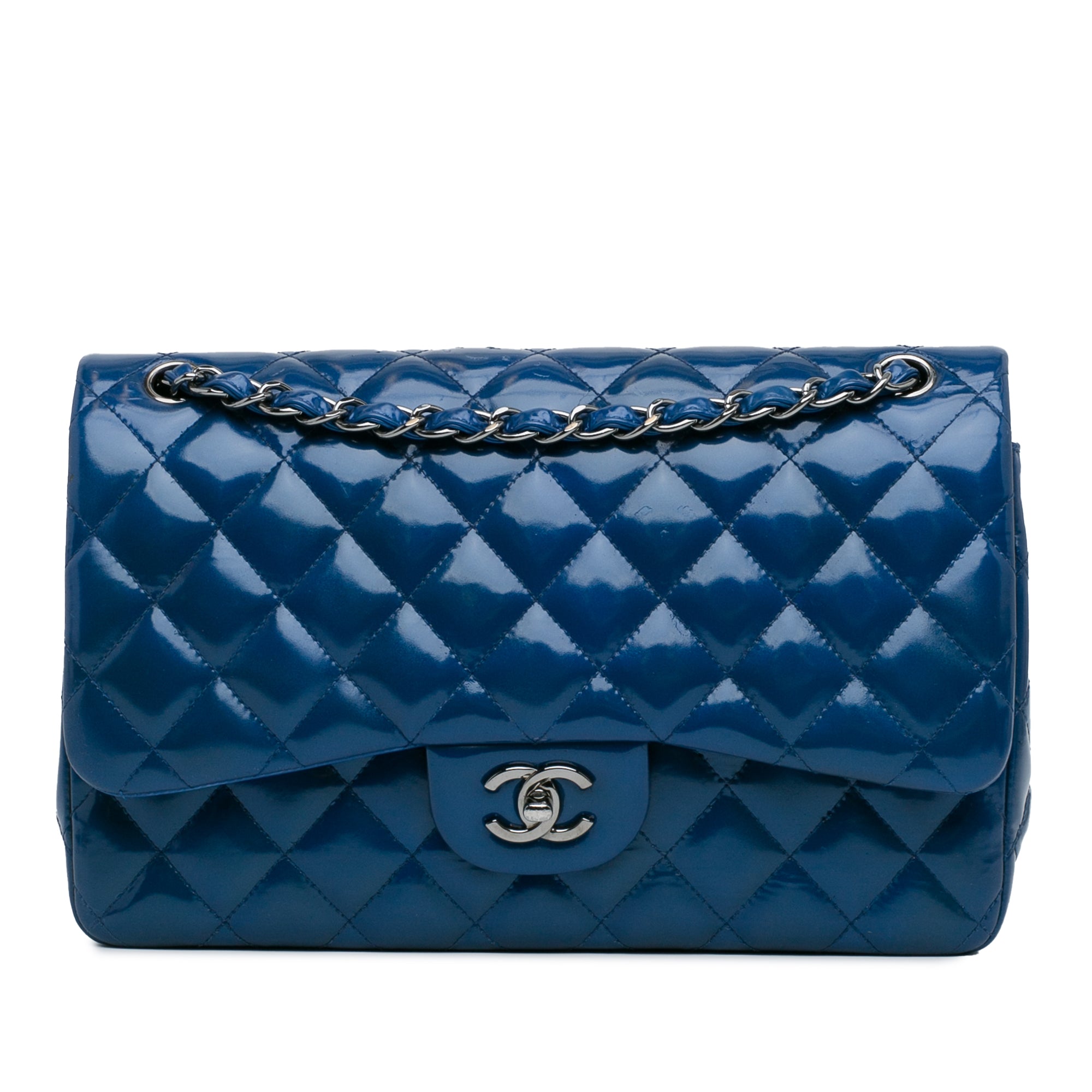 Chanel Jumbo Classic Patent Double Flap - image 1