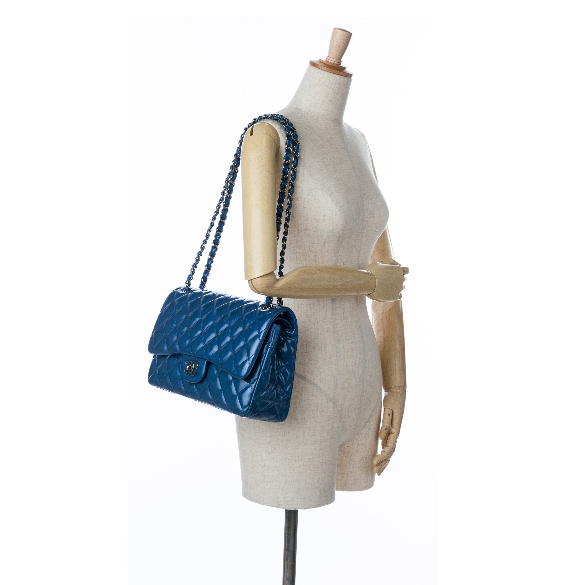 Chanel Jumbo Classic Patent Double Flap - image 14