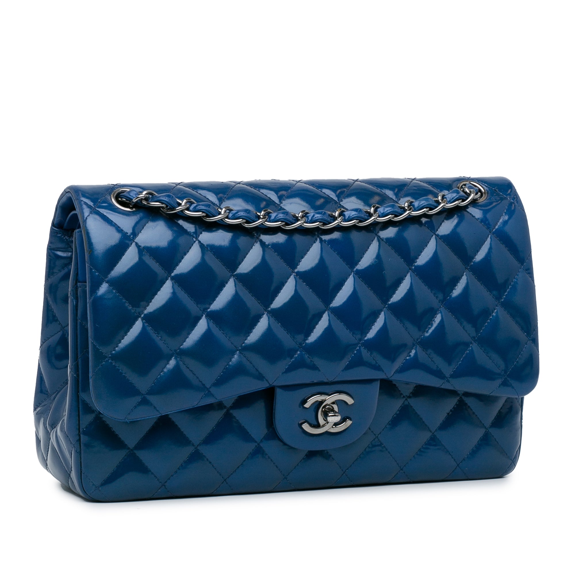Chanel Jumbo Classic Patent Double Flap - image 2