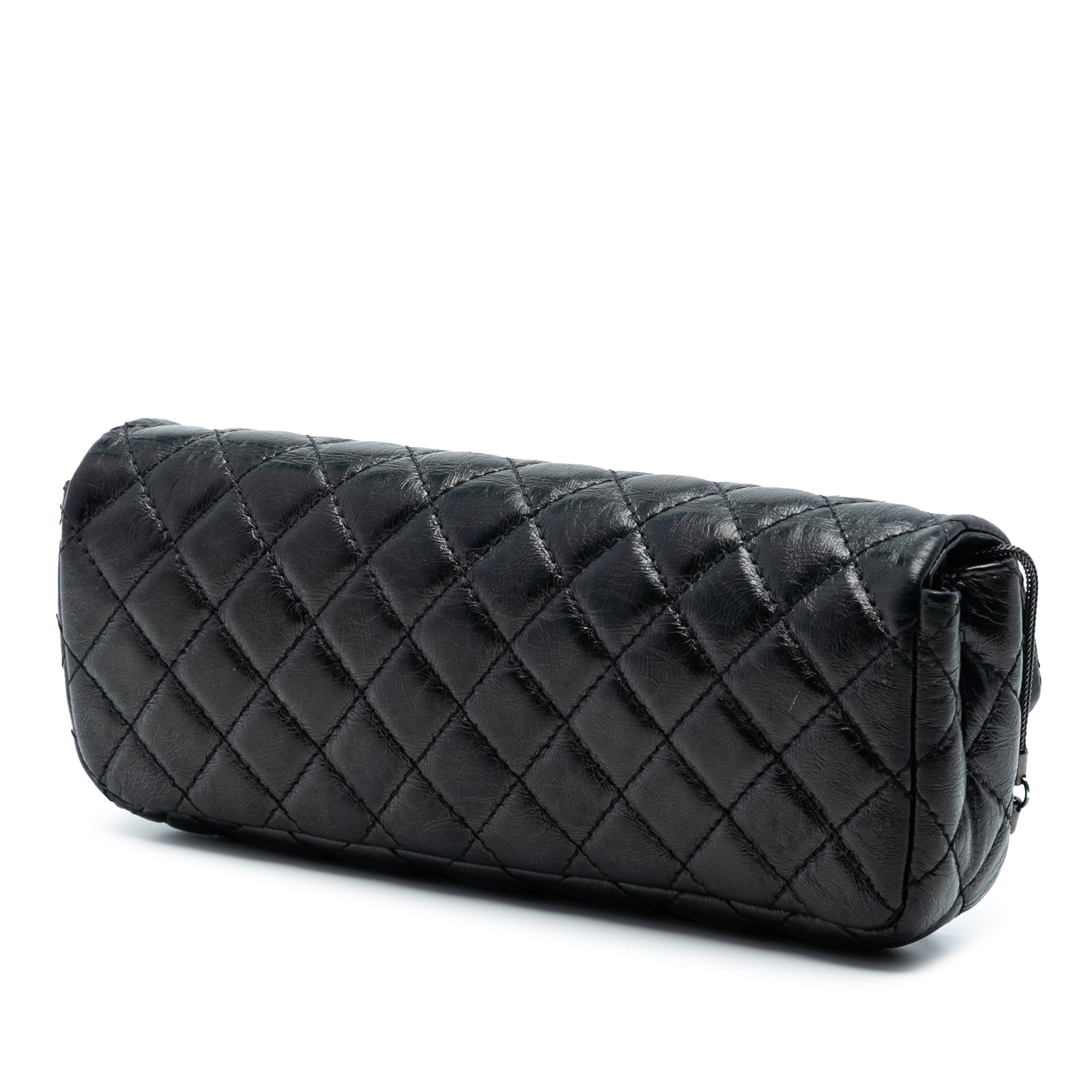 Chanel Quilted Glazed Calfskin Reissue 2.55 Clutch with Chain - image 2