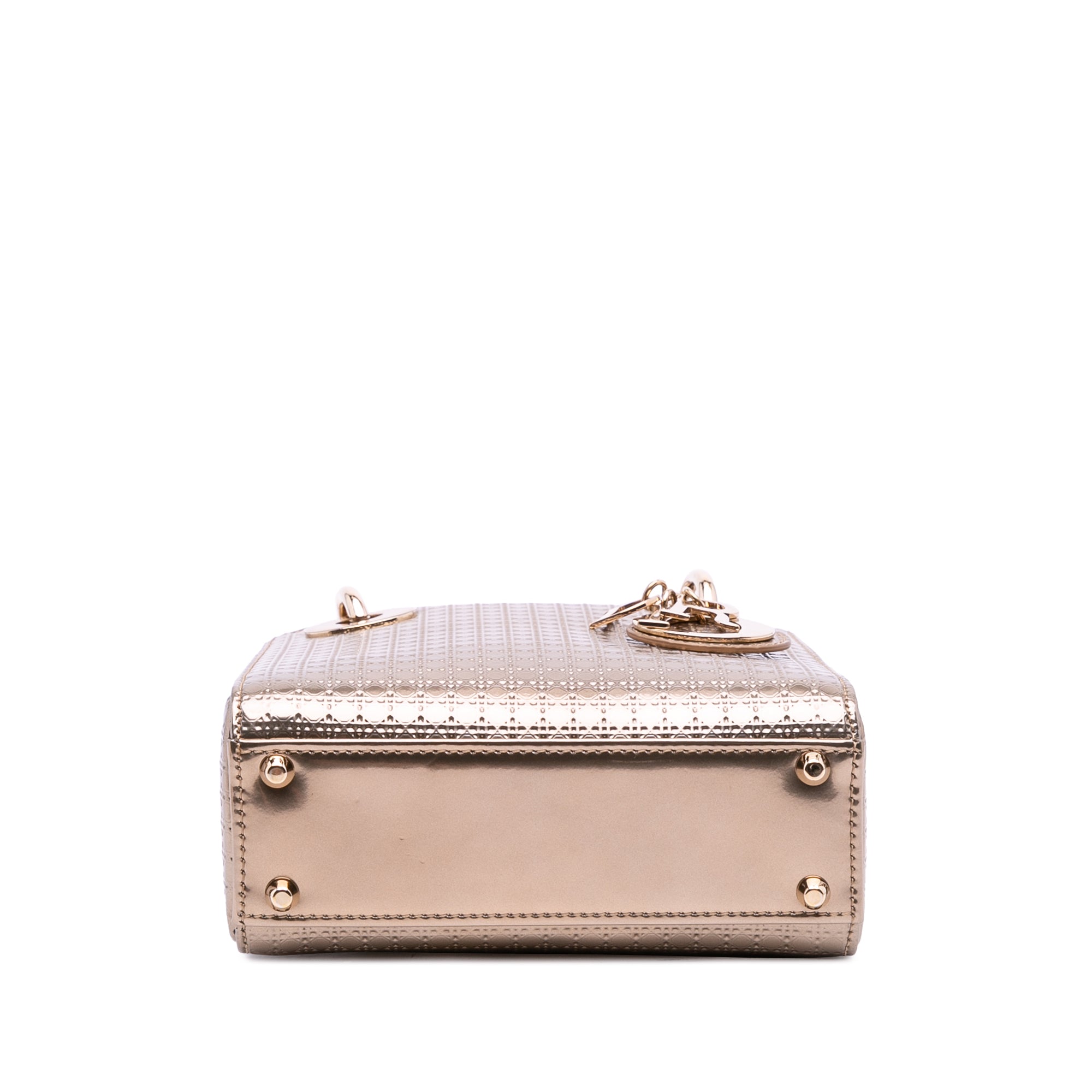 Dior Mini Metallic Patent Microcannage Lady Dior - image 3