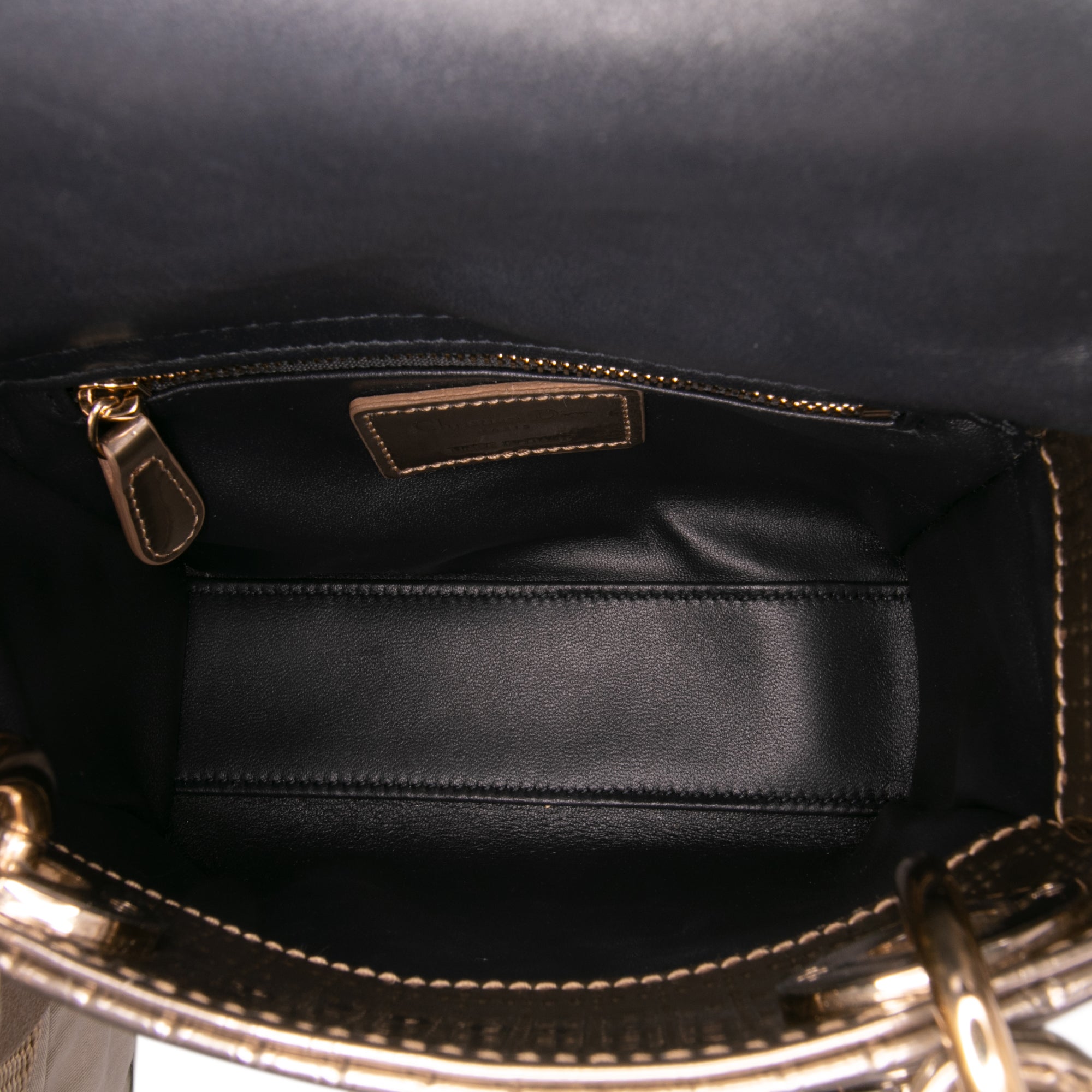 Dior Mini Metallic Patent Microcannage Lady Dior - image 4