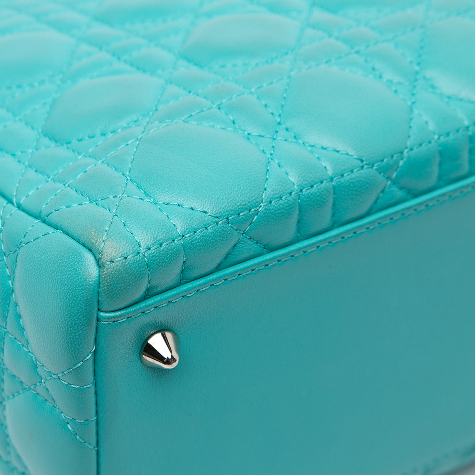 Dior Medium Lambskin Cannage Lady Dior - image 10