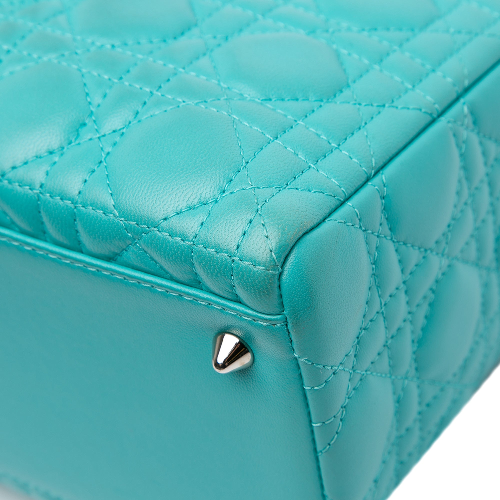Dior Medium Lambskin Cannage Lady Dior - image 11