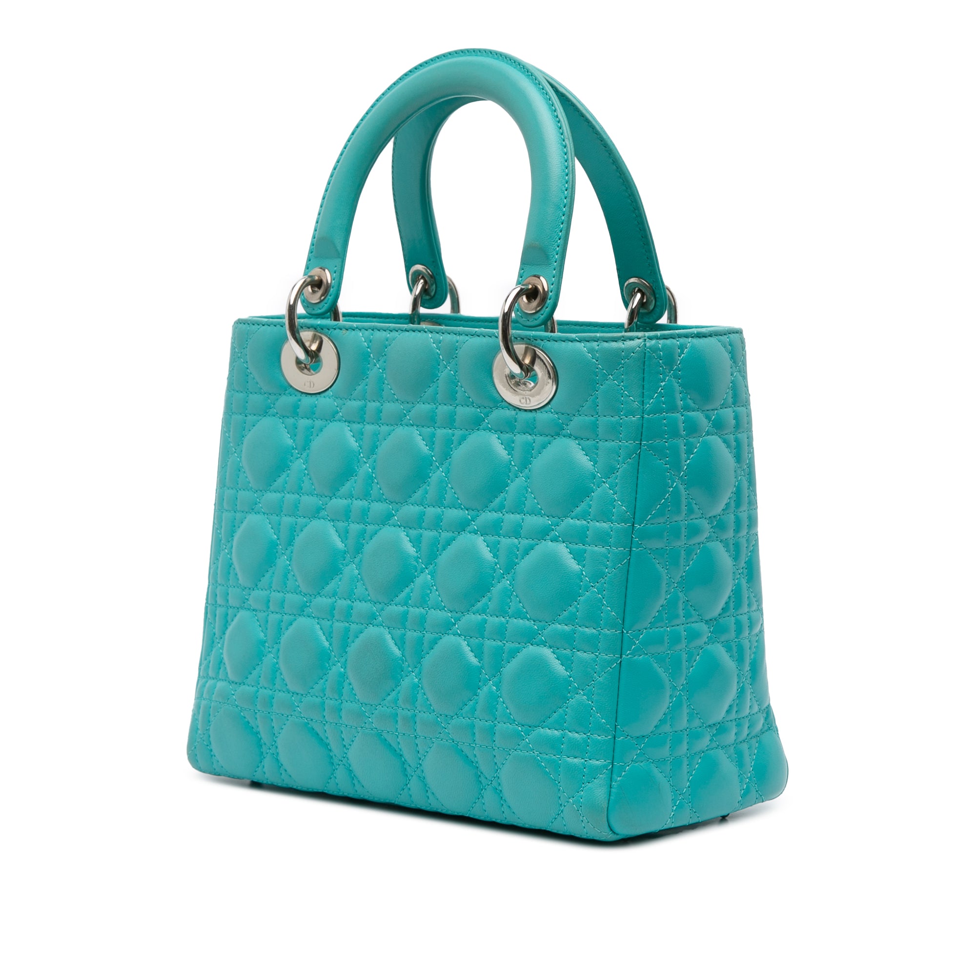 Dior Medium Lambskin Cannage Lady Dior - image 2