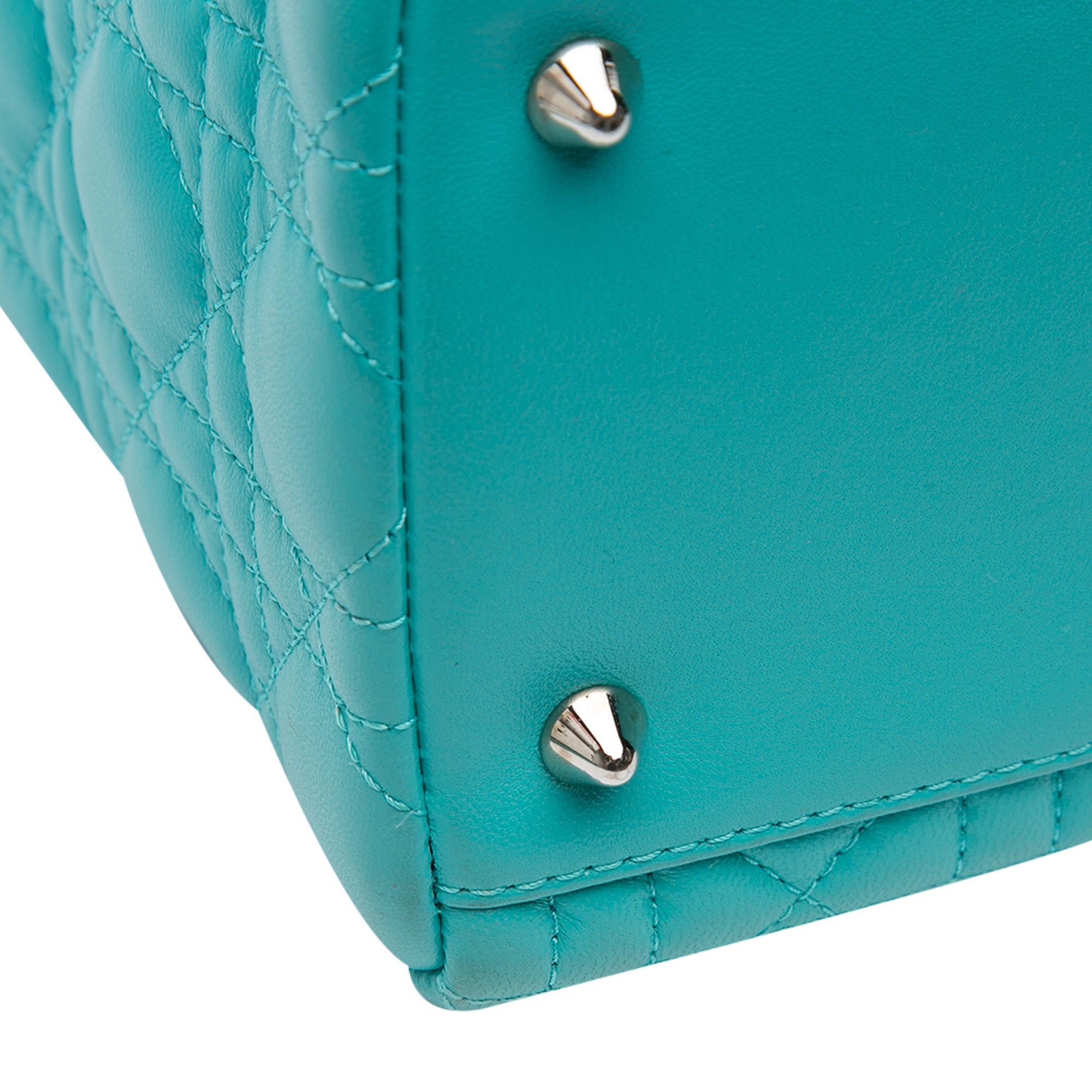 Dior Medium Lambskin Cannage Lady Dior - image 7