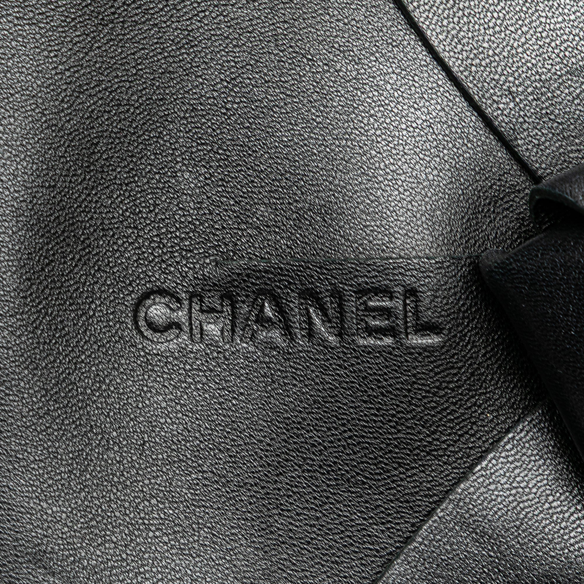 Chanel Lambskin and Satin Camellia Flower Evening Bag - image 8
