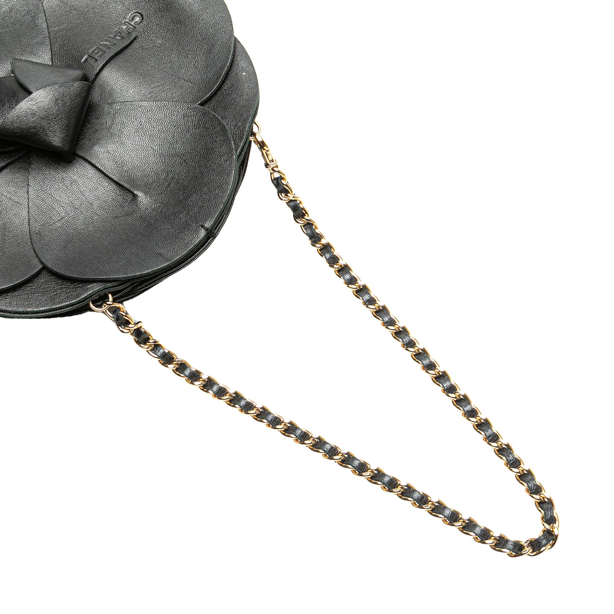 Chanel Lambskin and Satin Camellia Flower Evening Bag - image 9
