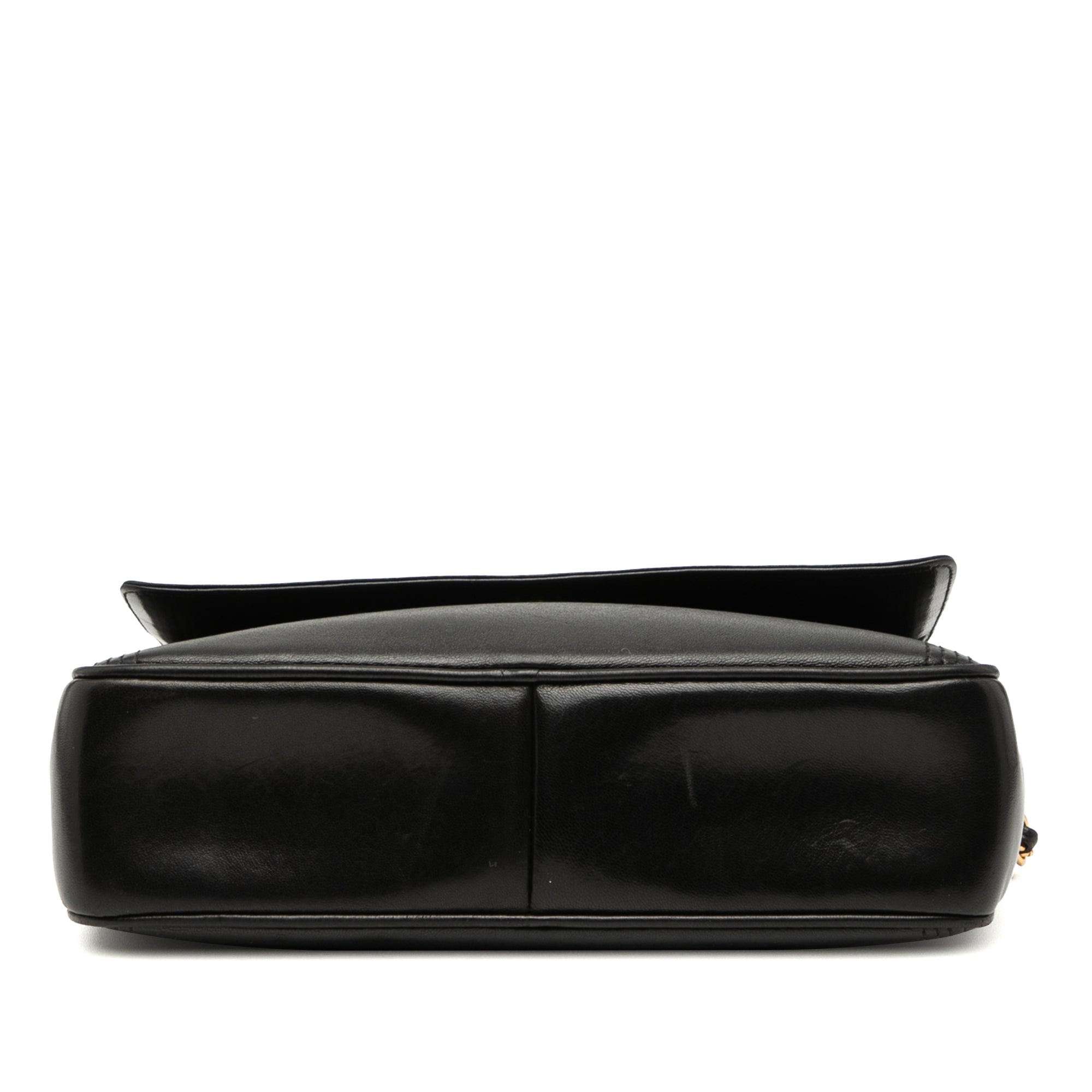 Chanel CC Stitched Lambskin Tassel Flap Crossbody - image 3