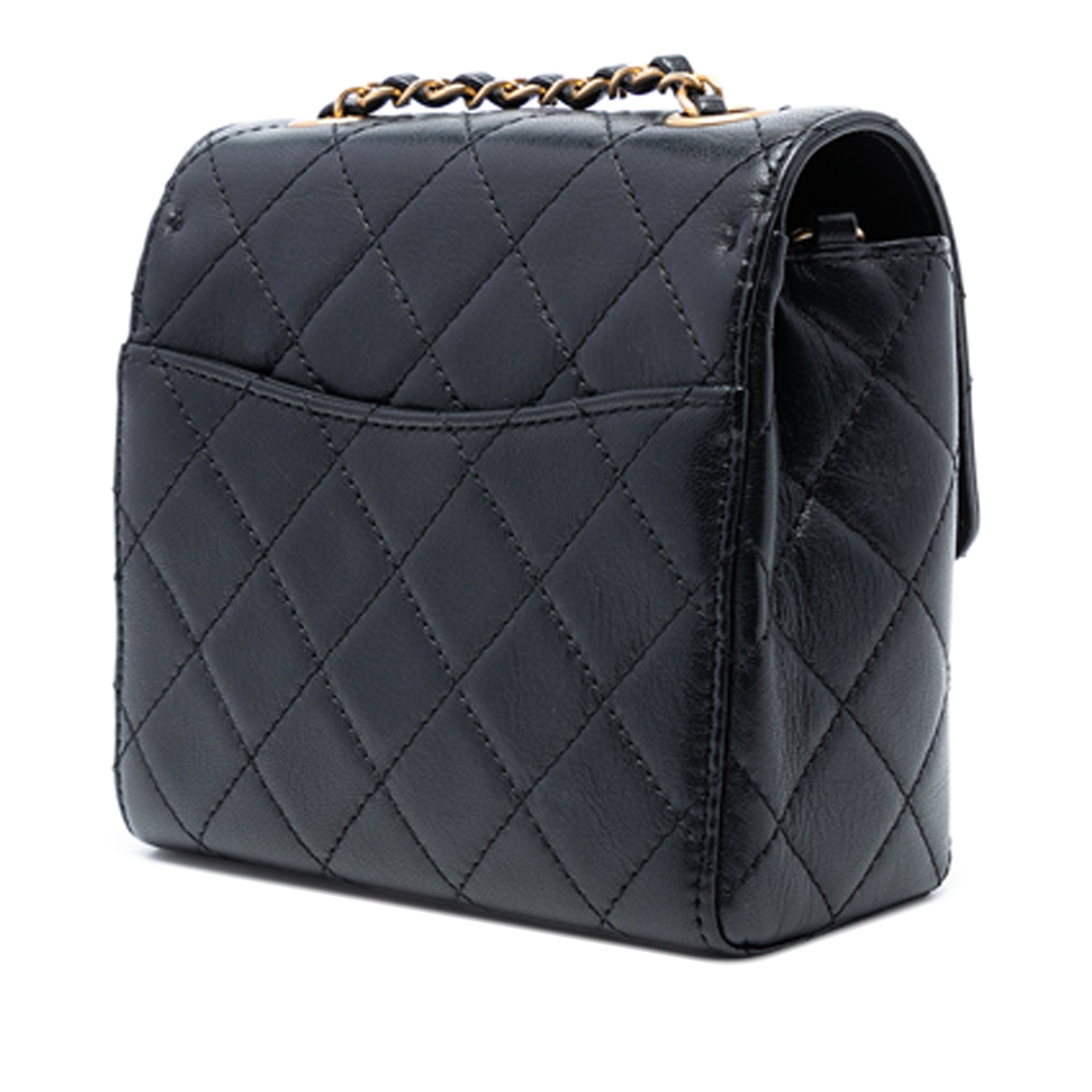 Chanel Mini Square Classic Goatskin Single Flap - image 2