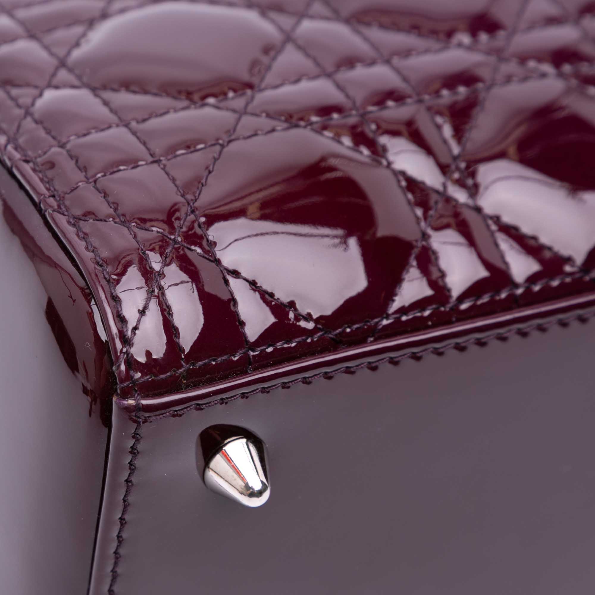 Dior Medium Patent Cannage Lady Dior - image 8